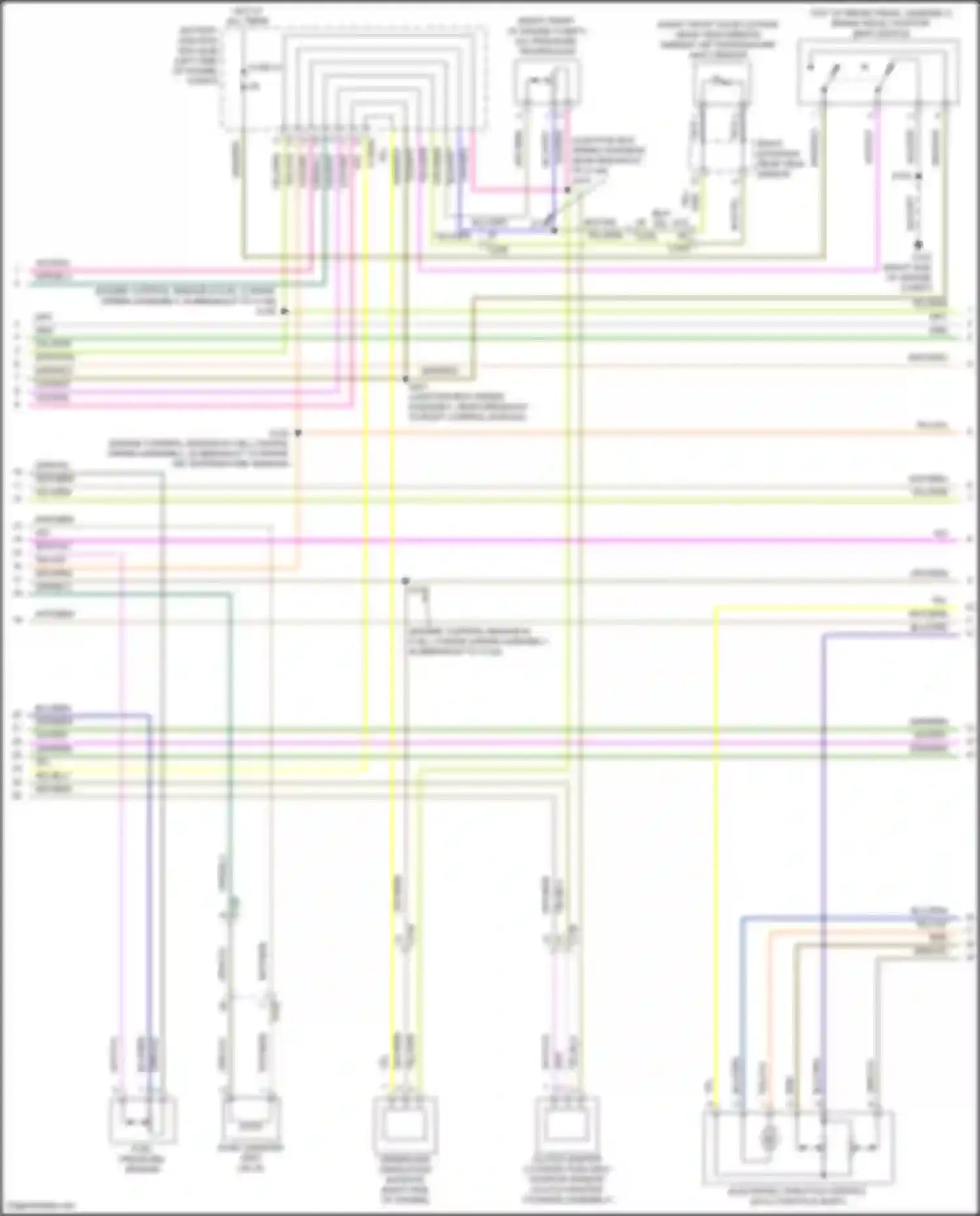 Focus RS Ford III (2016-2018): Wiring diagram engine performance 2.0l turbo (3 of 6)