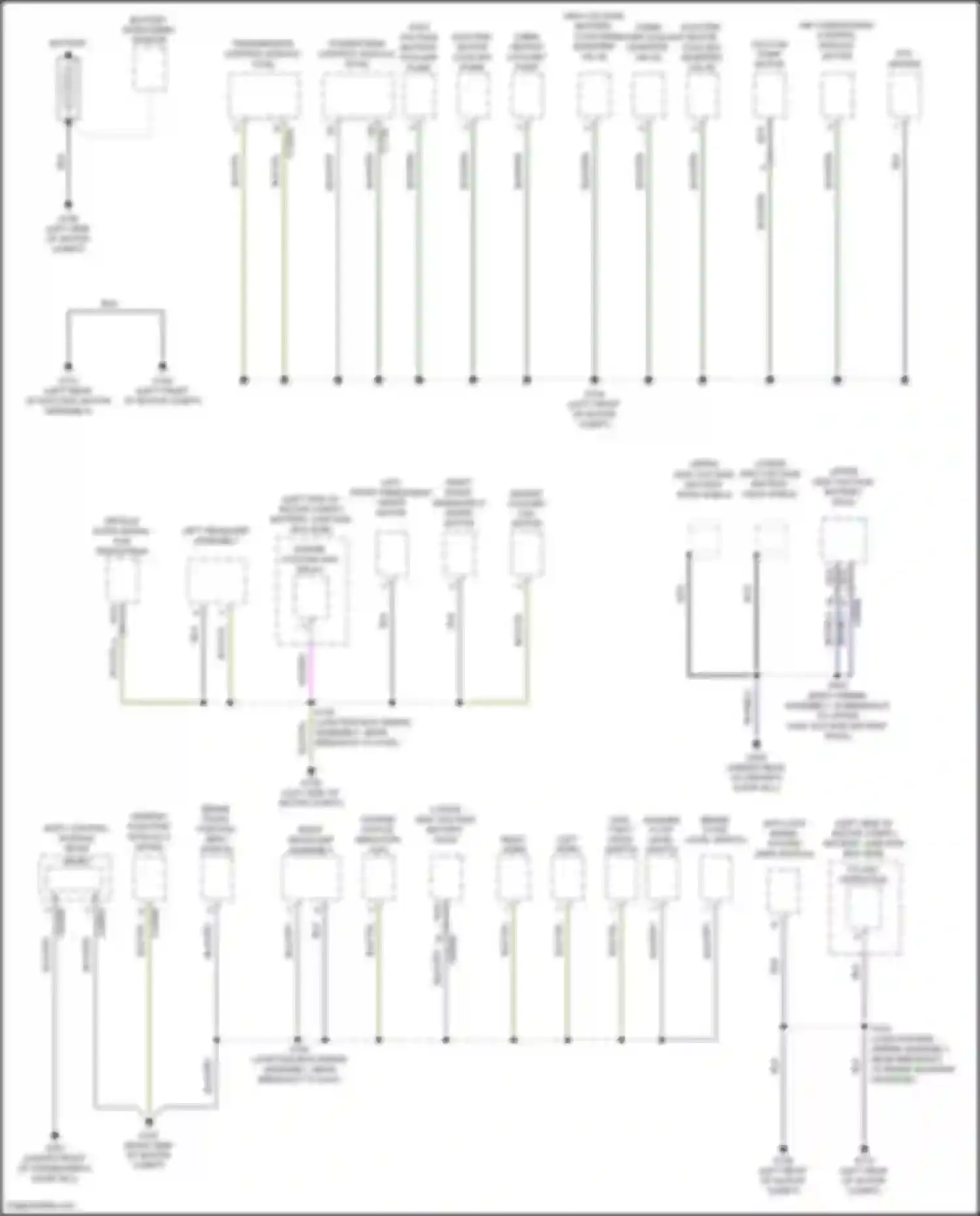 Focus RS Ford III (2016-2018): Ground distribution circuit, electric (1 of 3)
