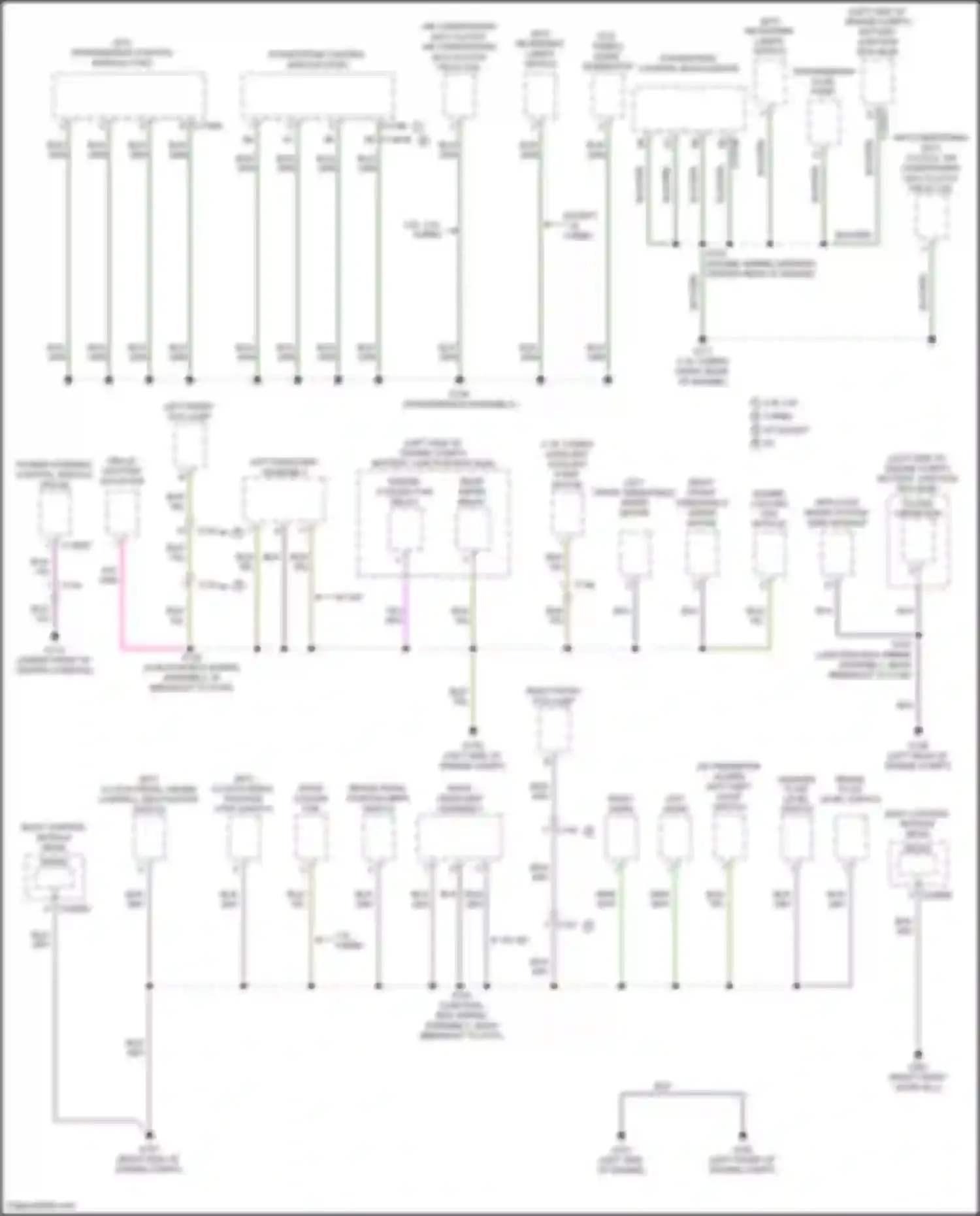 Focus RS Ford III (2016-2018): Ground distribution circuit, except electric & rs (1 of 4)
