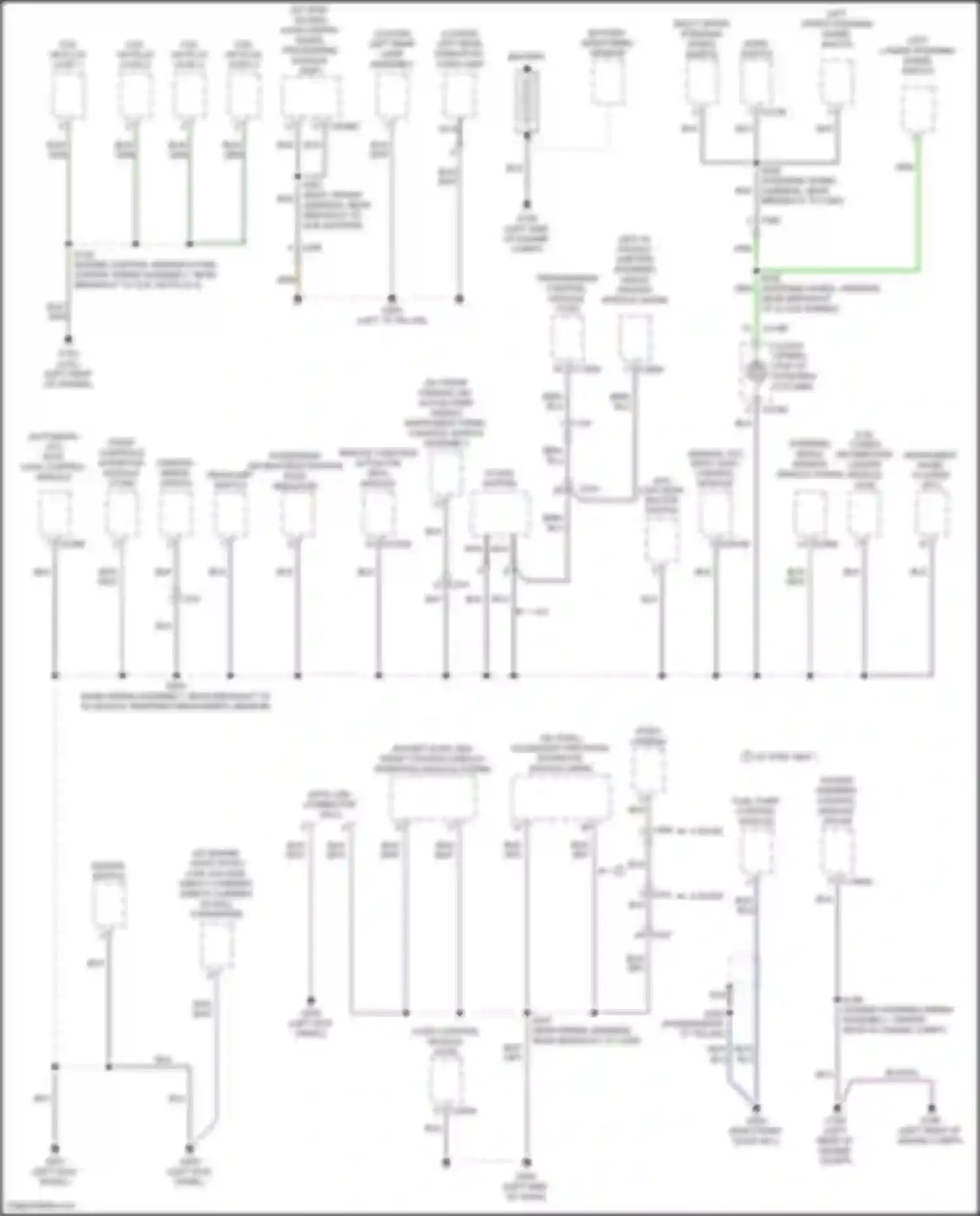 Focus RS Ford III (2016-2018): Ground distribution circuit, except electric & rs (2 of 4)