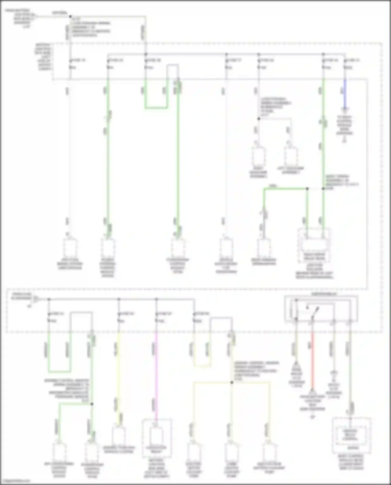 Focus RS Ford III (2016-2018): Power distribution circuit, electric (2 of 6)