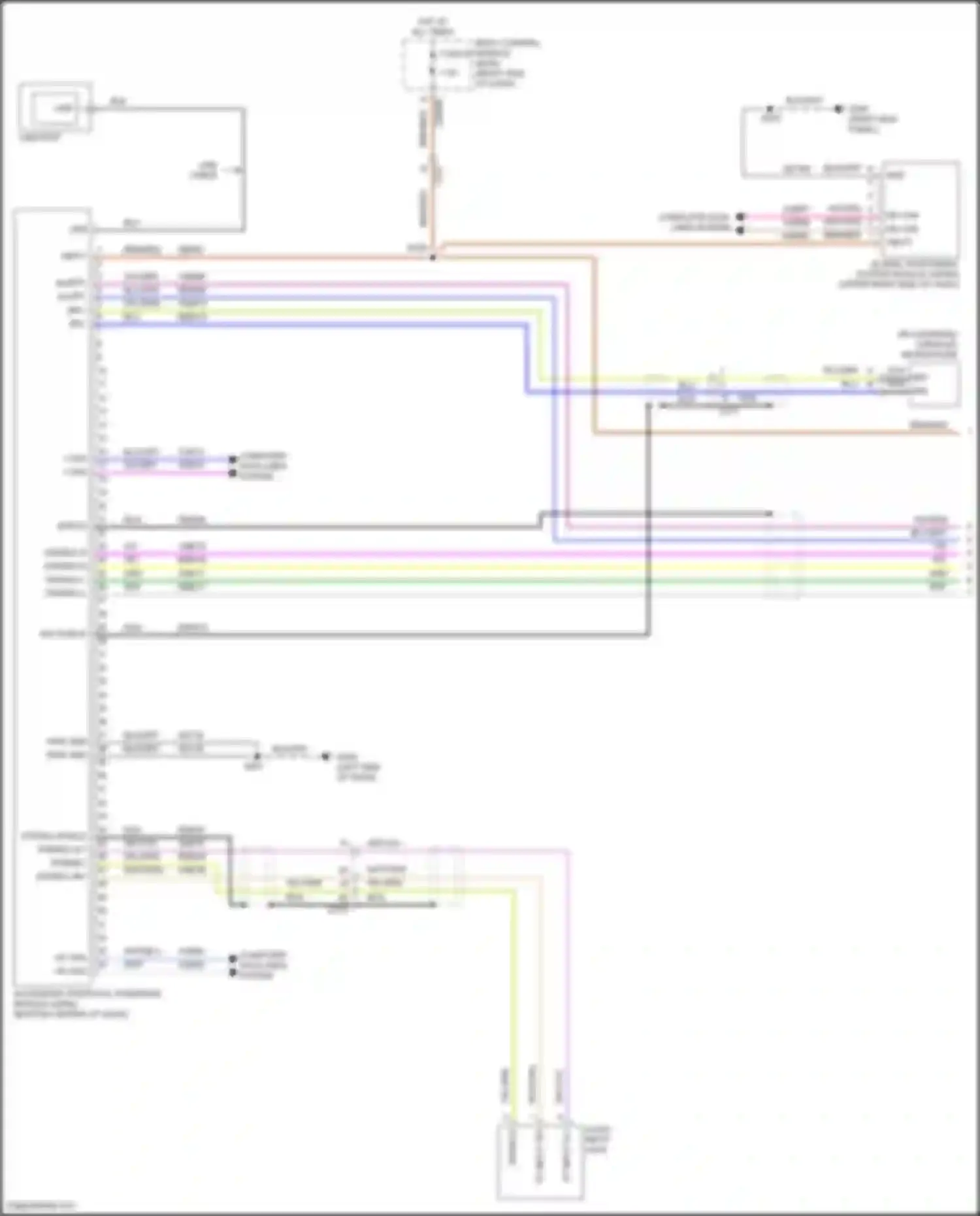 Focus RS Ford III (2016-2018): Sync radio circuit, except electric & rs w/ sync gen 1 (1 of 2)