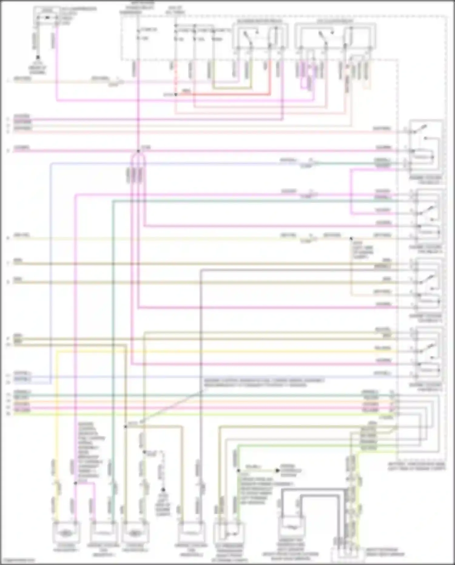Wiring diagram a/c clutch relay for Ford Focus RS III (2016-2018) (2 of 3)