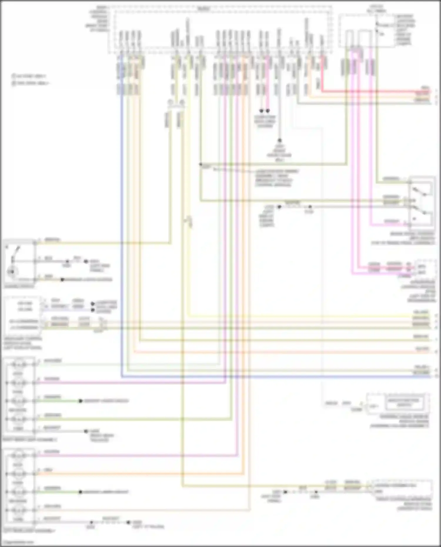 Wiring diagram backup lamps circuit for Ford Focus RS III (2016-2018) (5 of 5)