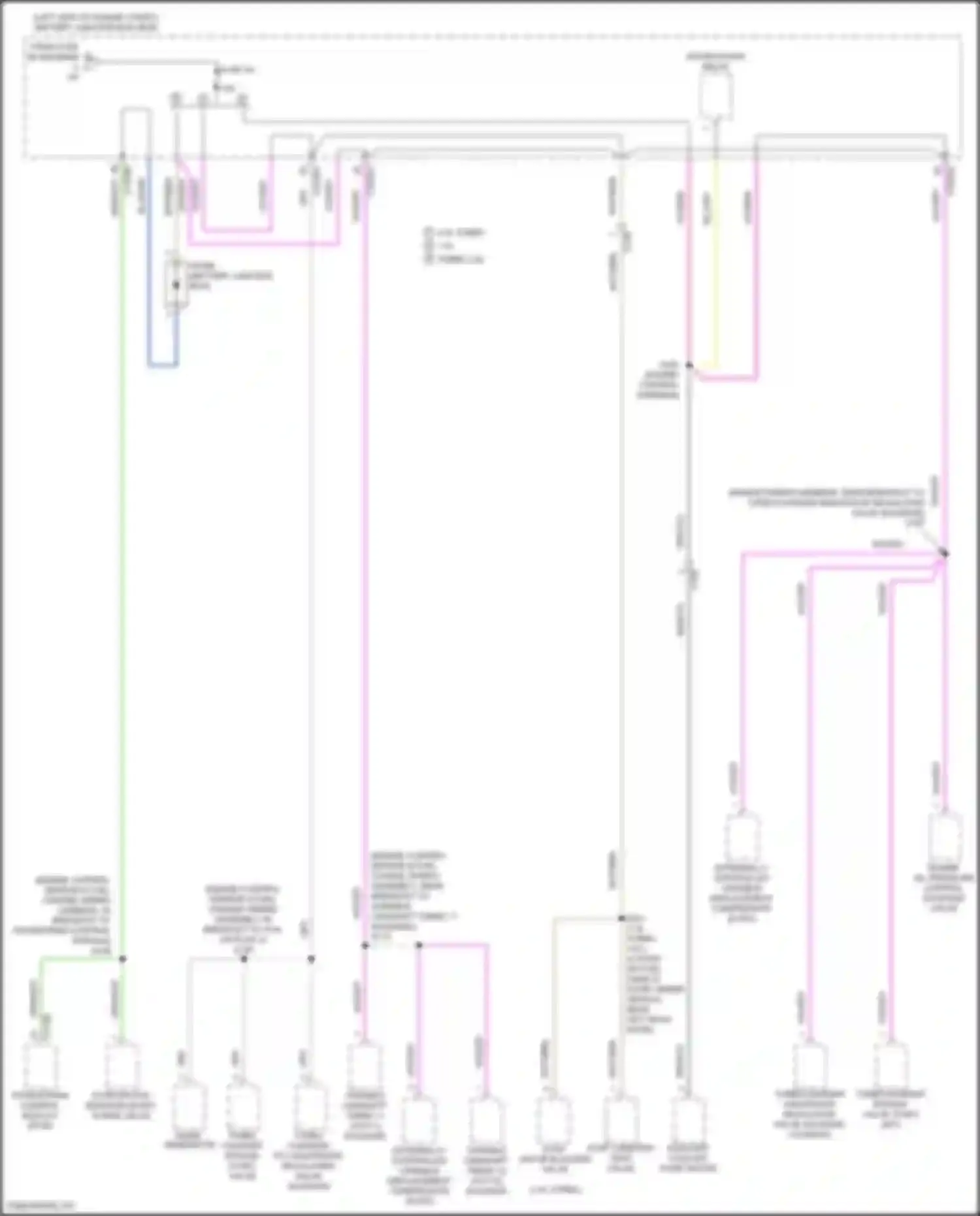 Wiring diagram battery junction box for Ford Focus RS III (2016-2018) (1 of 2)