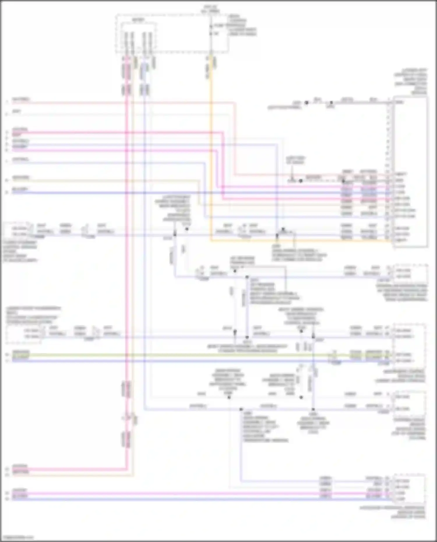Wiring diagram body control module for Ford Focus RS III (2016-2018) (2 of 4)