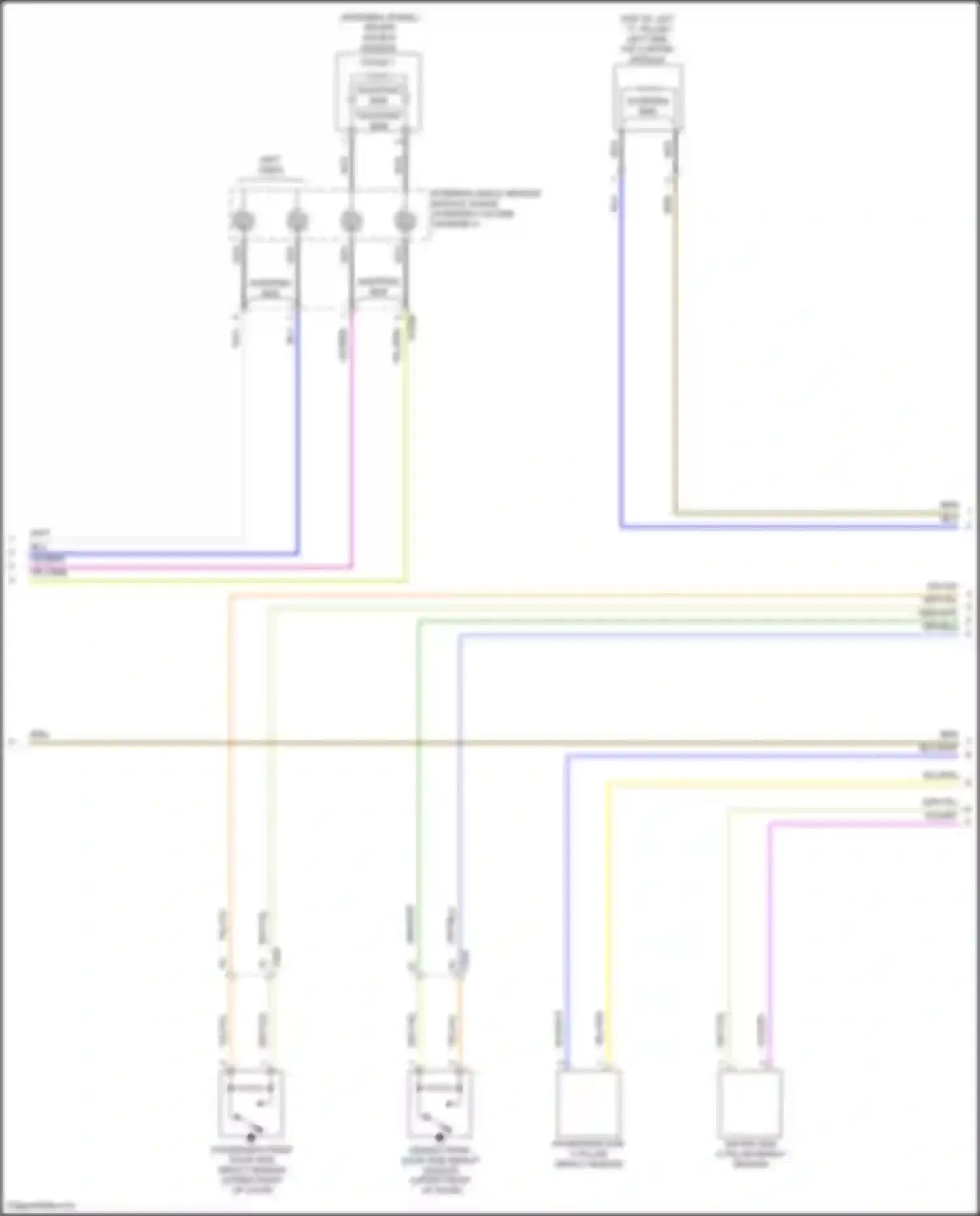 Wiring diagram driver front door side impact sensor for Ford Focus RS III (2016-2018) (1 of 1)