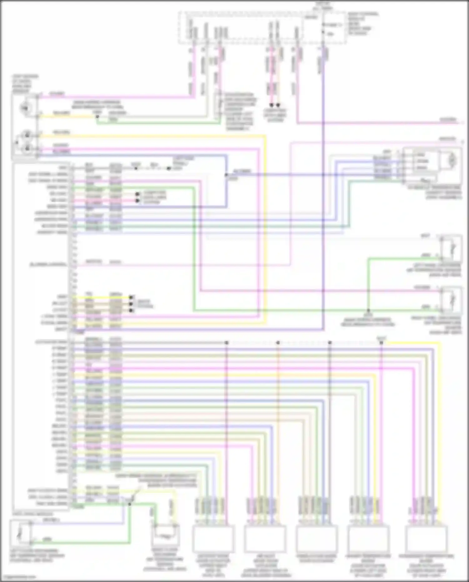 Wiring diagram driver temperature blend door actuator for Ford Focus RS III (2016-2018) (1 of 1)