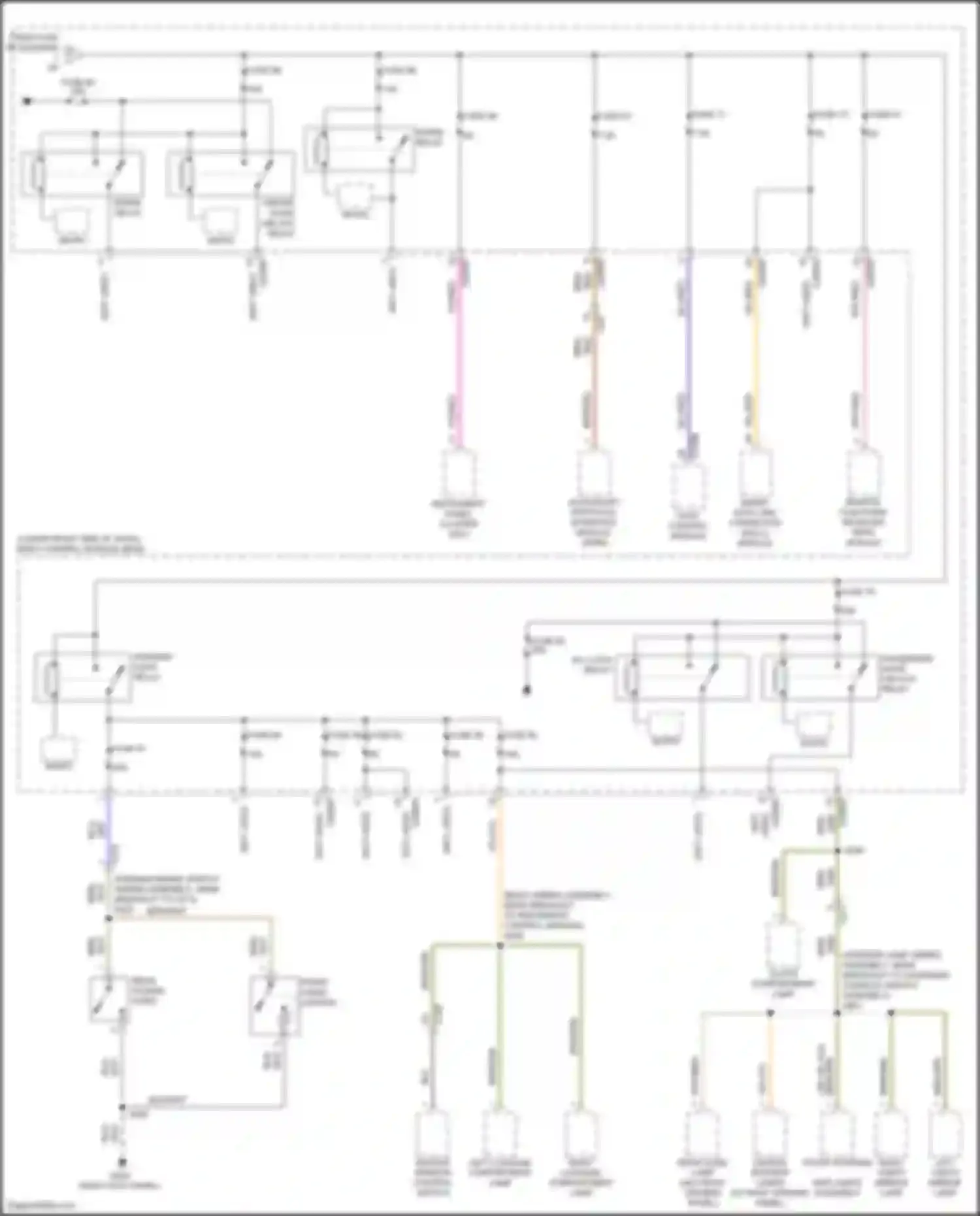 Wiring diagram front cigar lighter for Ford Focus RS III (2016-2018) (4 of 6)