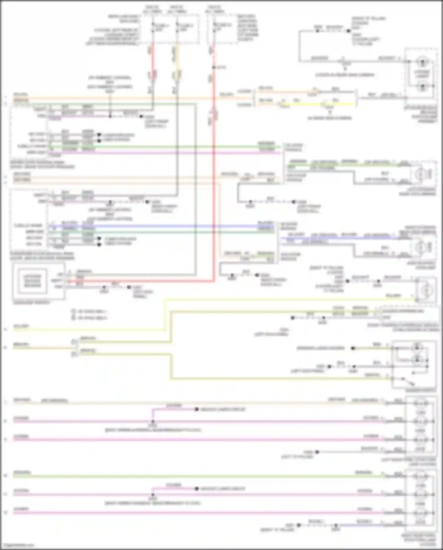 Wiring diagram fuse 4 for Ford Focus RS III (2016-2018) (5 of 25)