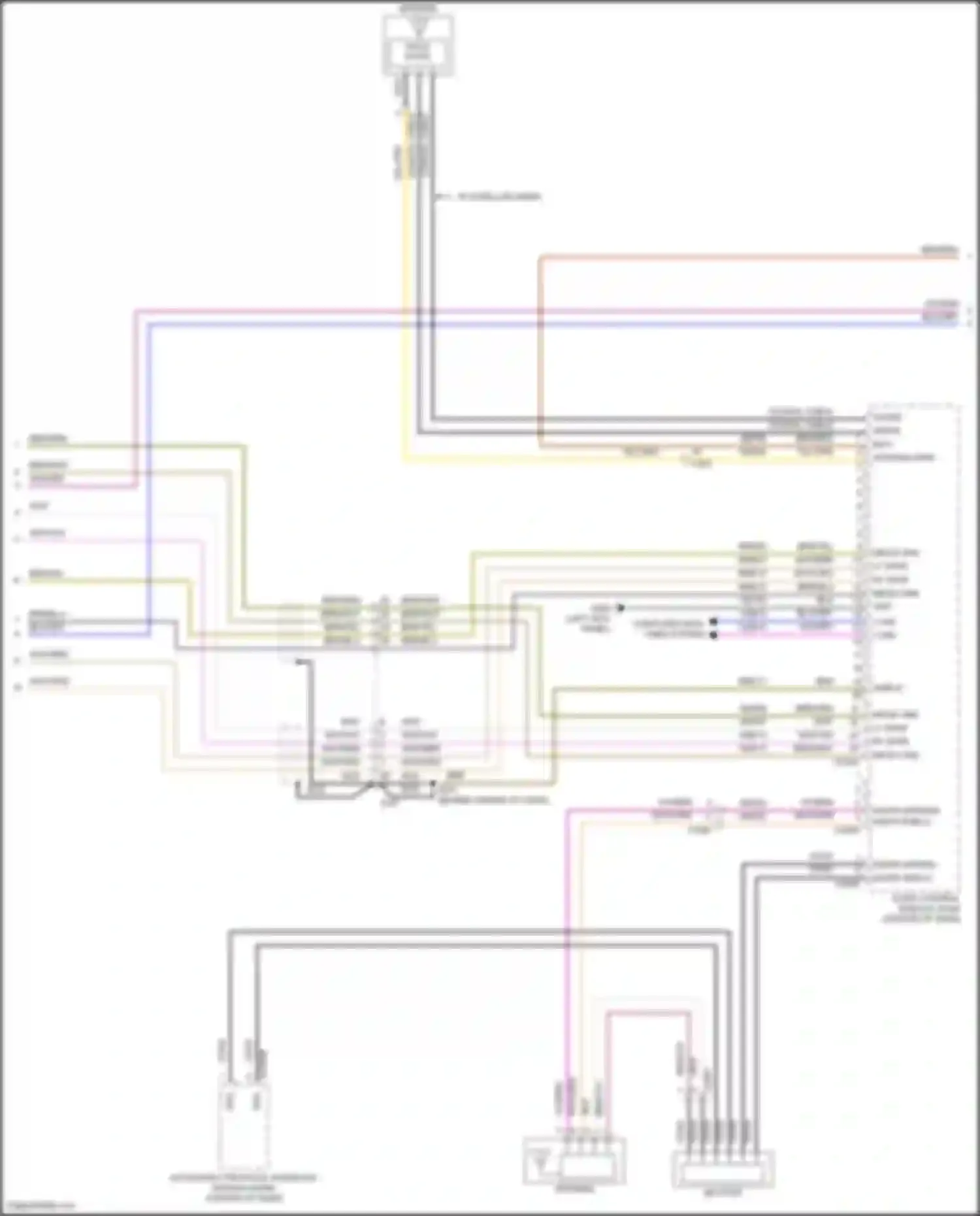 Wiring diagram gps d for Ford Focus RS III (2016-2018) (1 of 3)