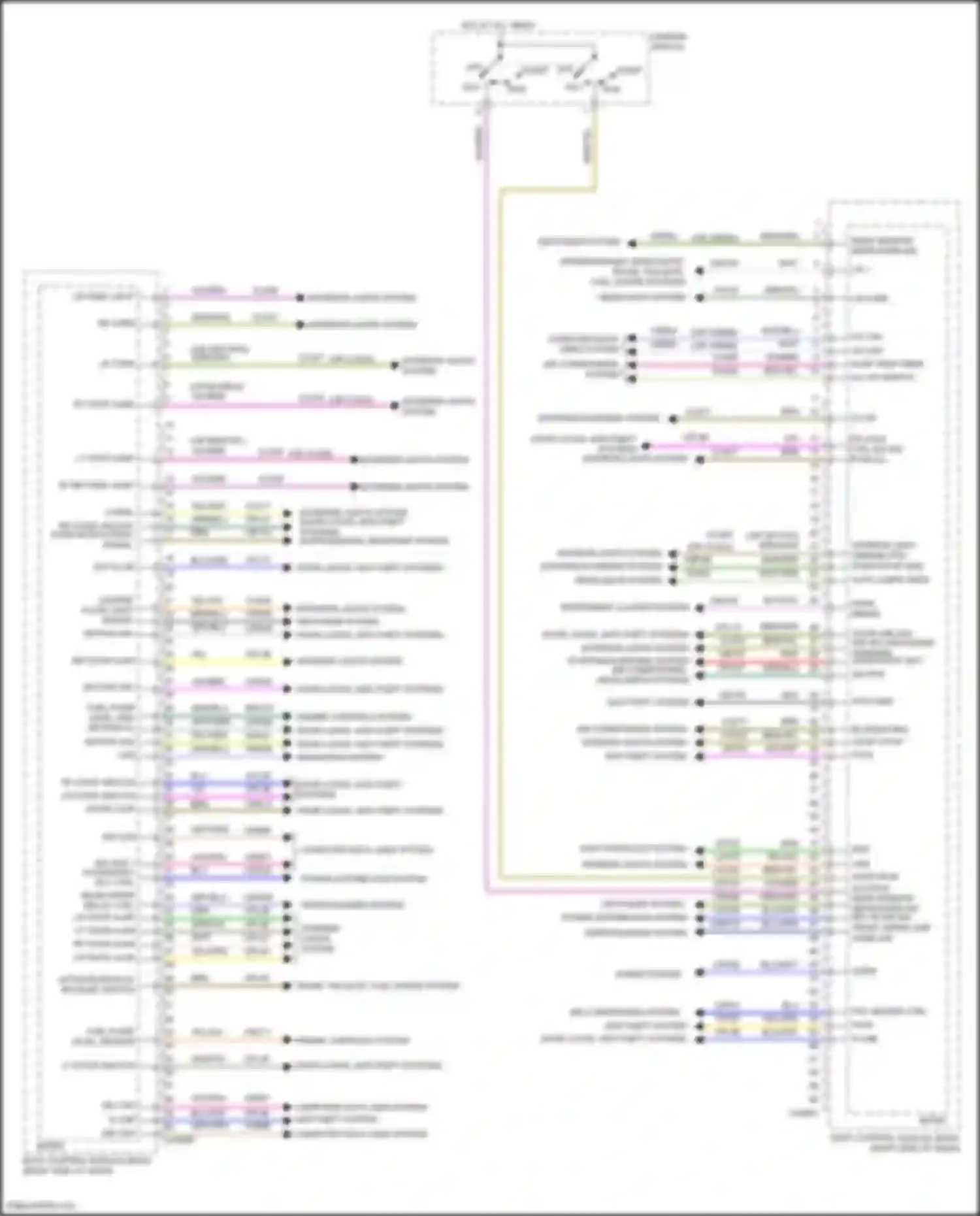 Wiring diagram lf door ajar for Ford Focus RS III (2016-2018) (2 of 4)