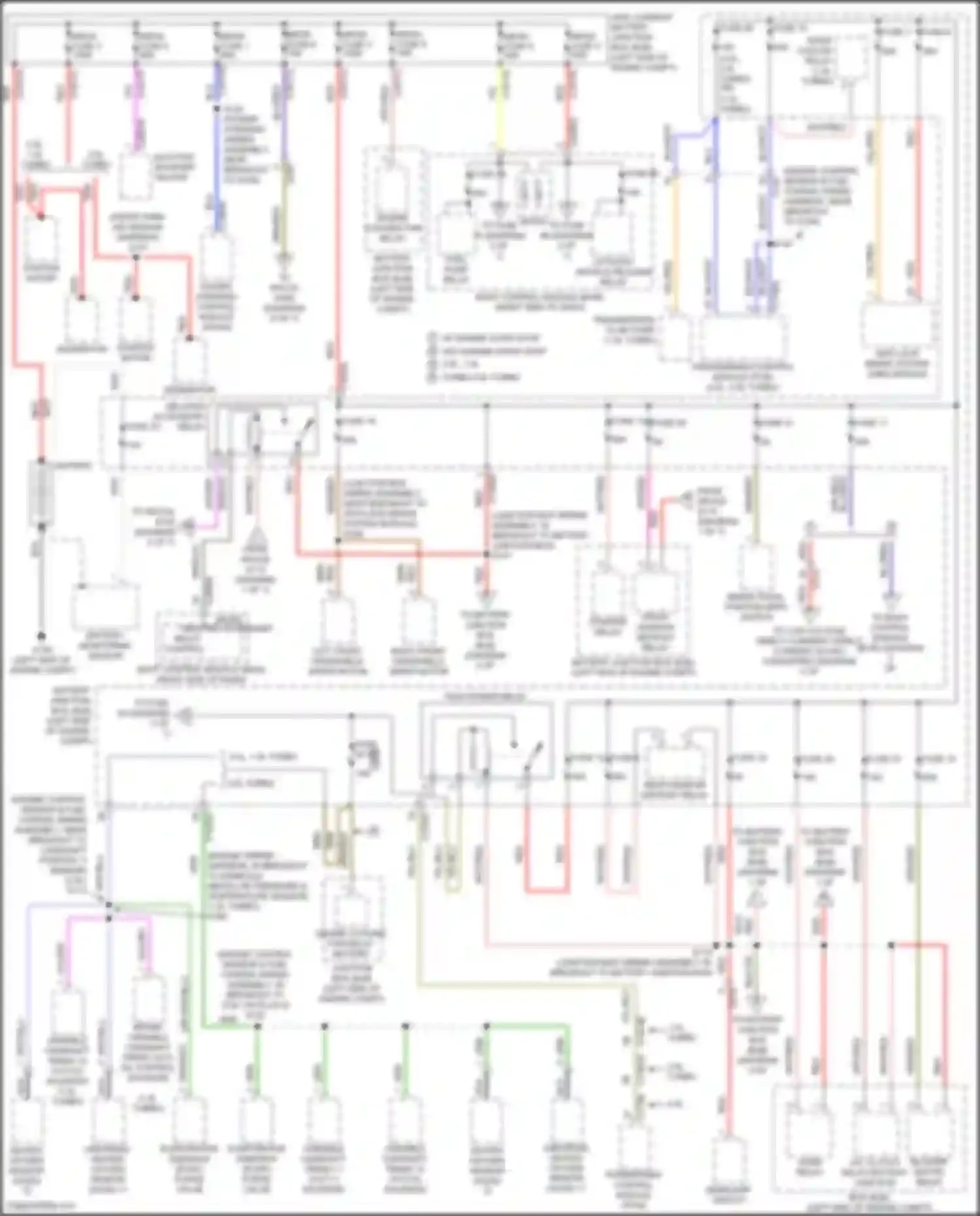 Wiring diagram mega fuse 5 for Ford Focus RS III (2016-2018) (4 of 5)