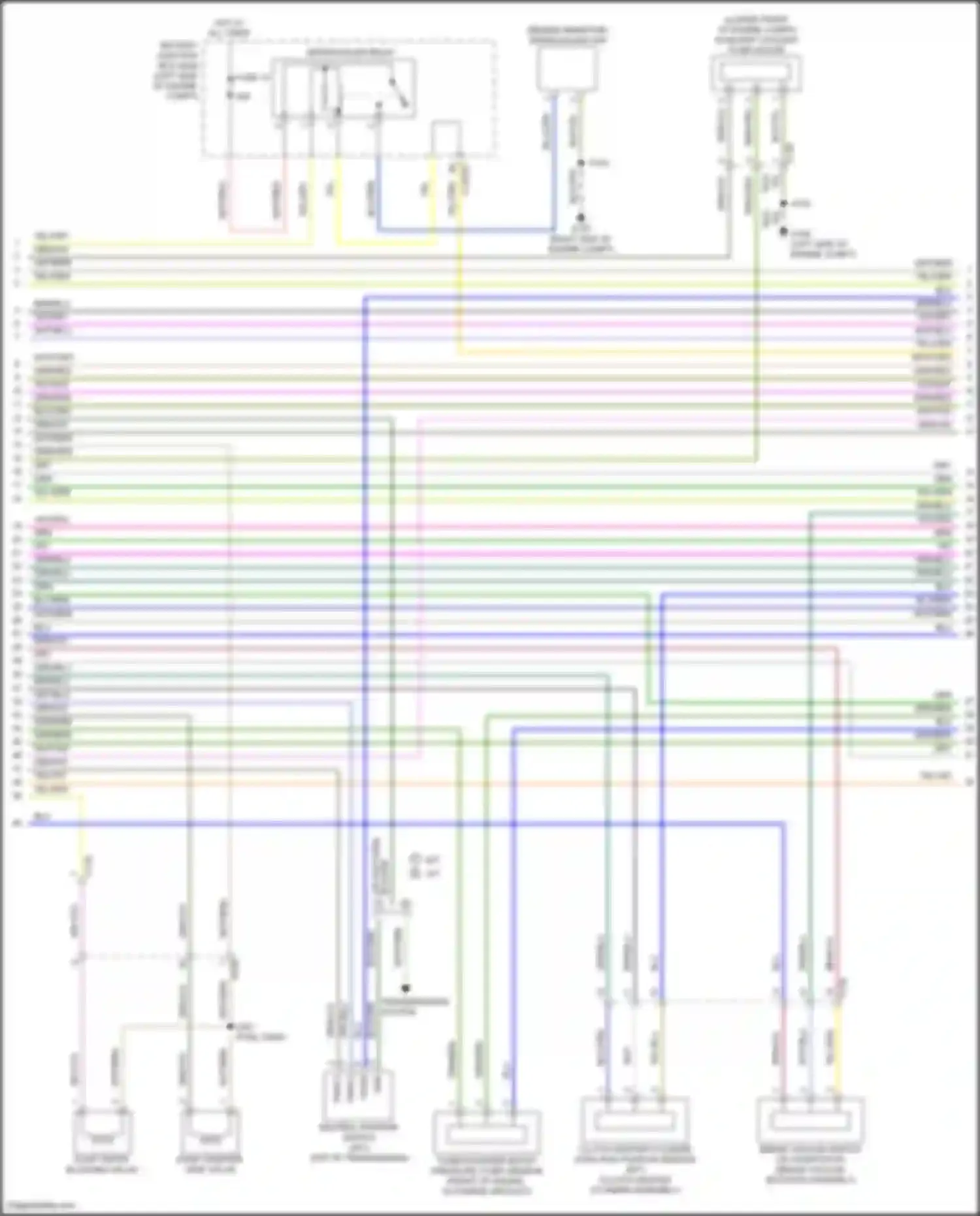 Wiring diagram m/t a/t for Ford Focus RS III (2016-2018) (1 of 2)