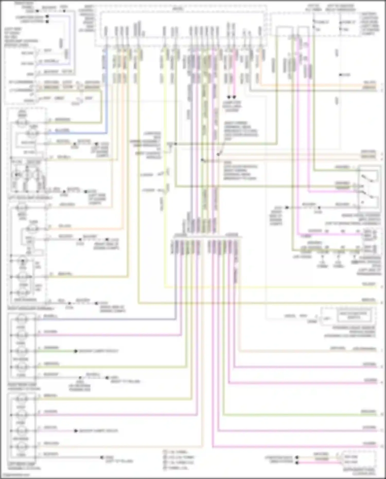Wiring diagram multi- function for Ford Focus RS III (2016-2018) (1 of 4)