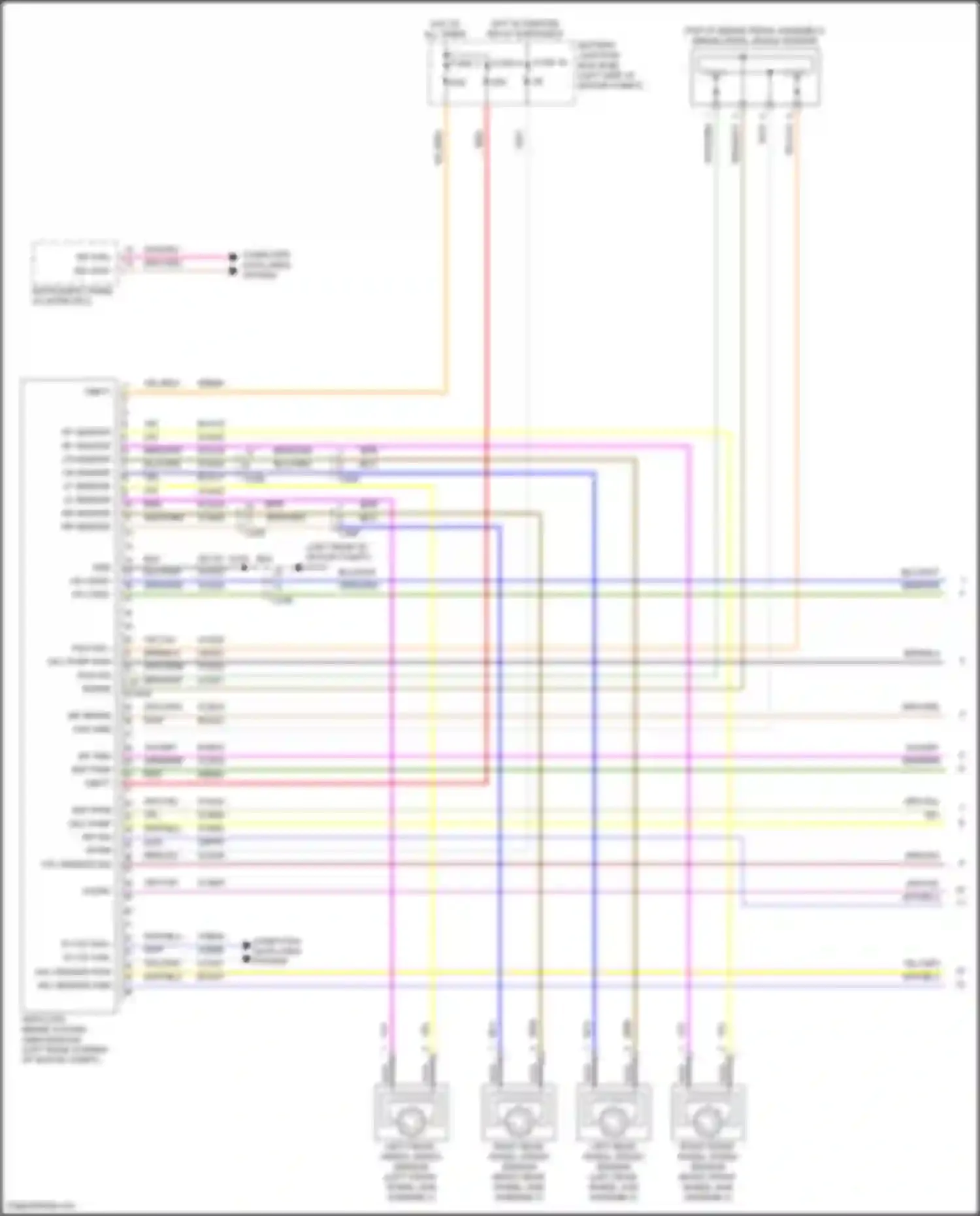 Wiring diagram pas gnd for Ford Focus RS III (2016-2018) (1 of 1)