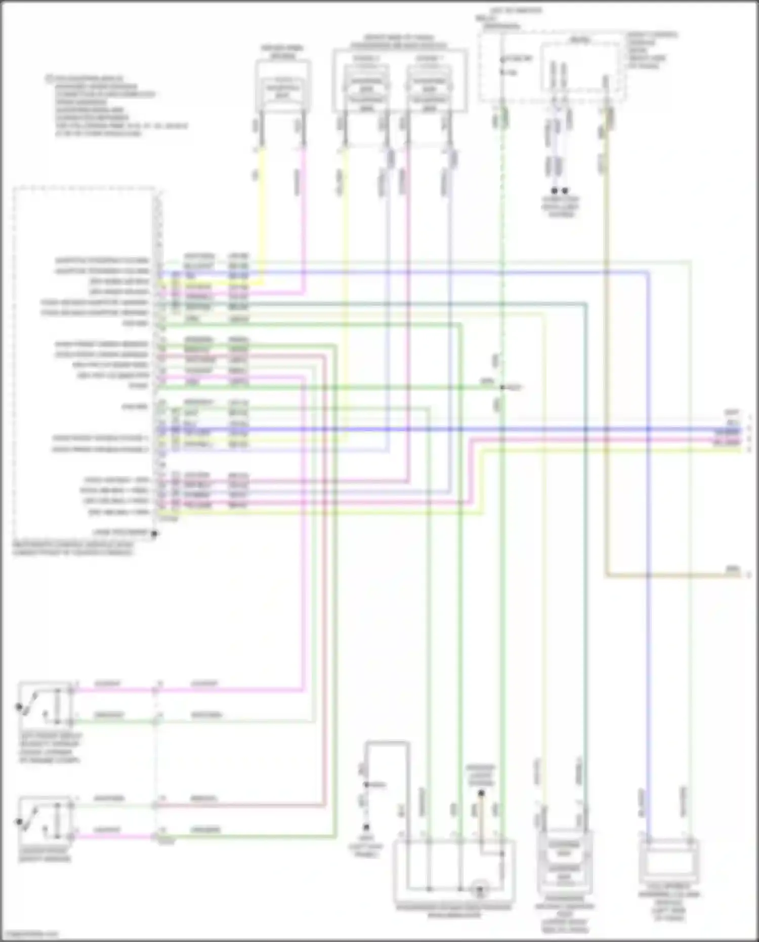 Wiring diagram pass air bag adaptive venting - for Ford Focus RS III (2016-2018) (1 of 1)