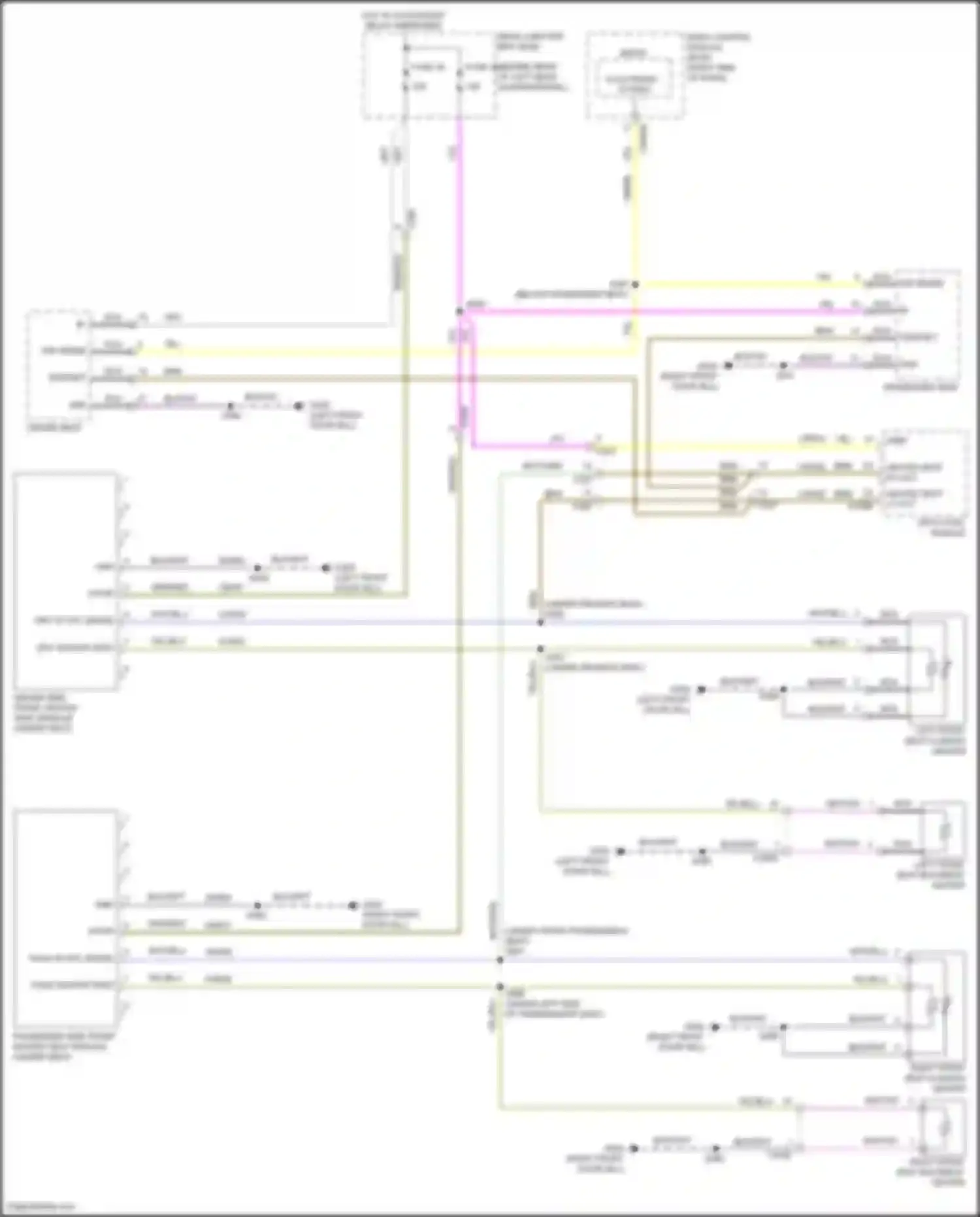 Wiring diagram pass st ntc sense for Ford Focus RS III (2016-2018) (2 of 2)