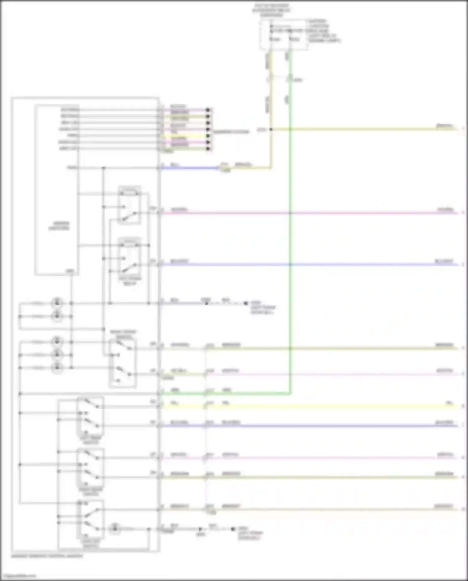 Wiring diagram pass u/d for Ford Focus RS III (2016-2018) (3 of 3)