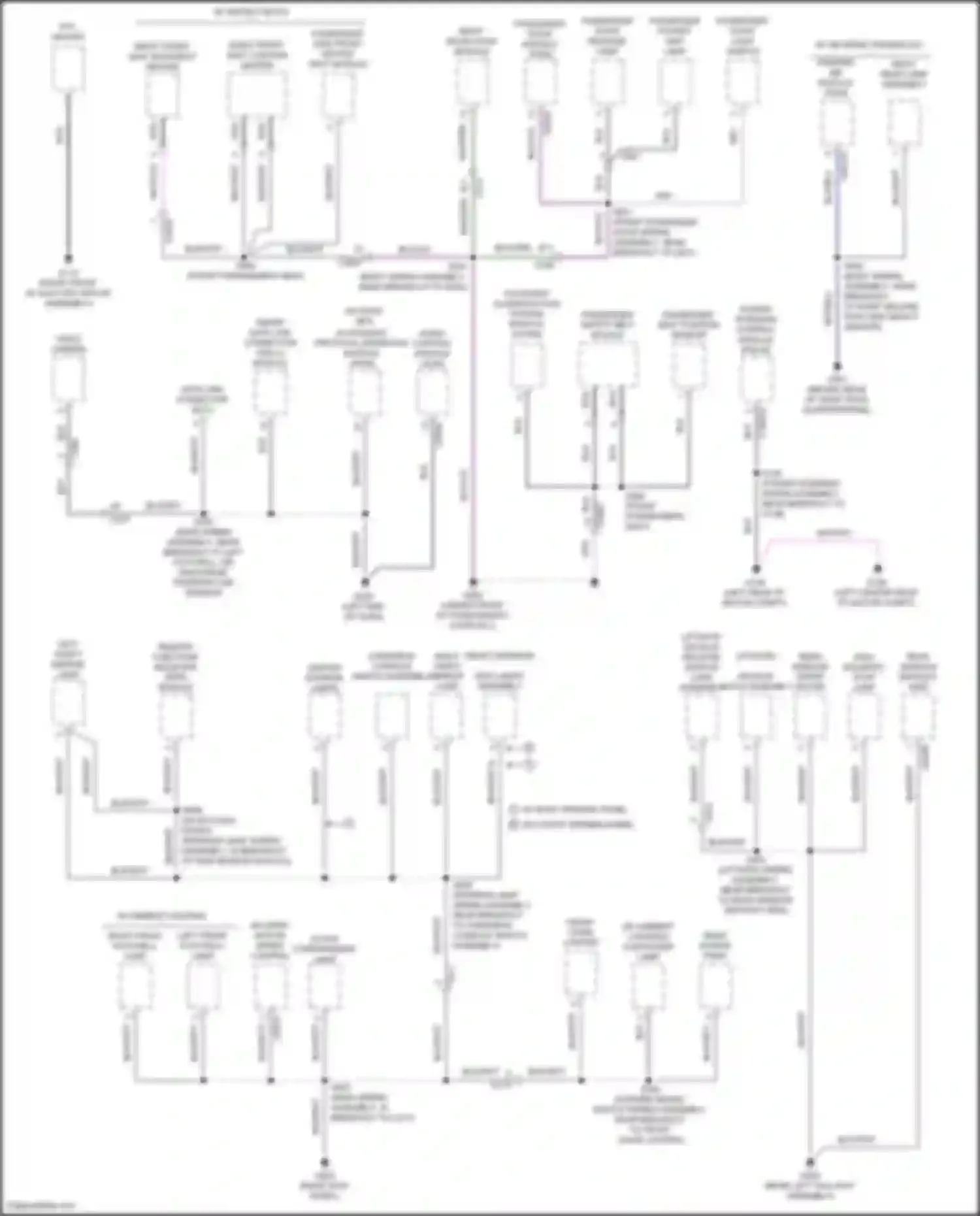Wiring diagram passenger seat position sensor for Ford Focus RS III (2016-2018) (1 of 3)