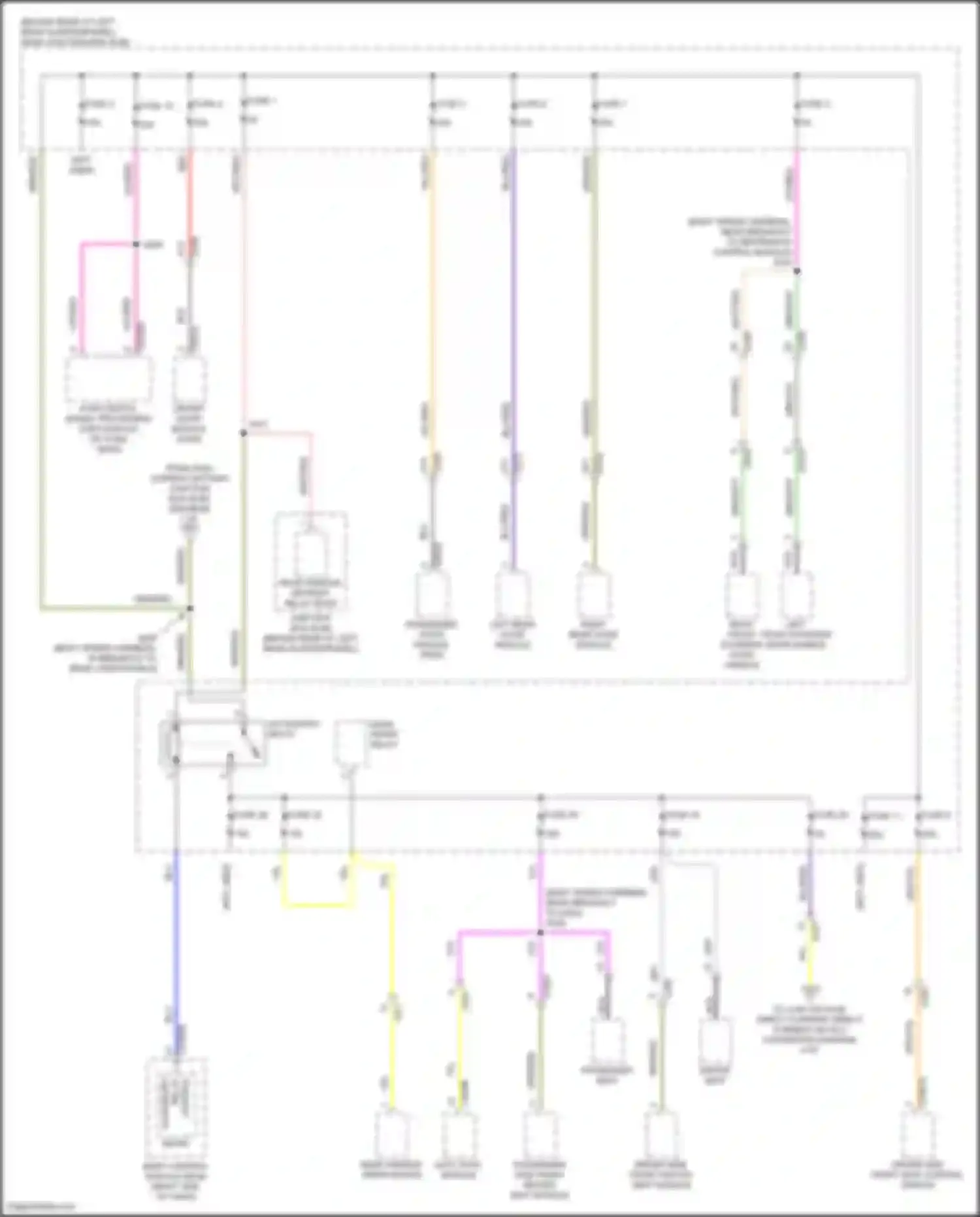 Wiring diagram passenger side front heated seat module for Ford Focus RS III (2016-2018) (8 of 8)
