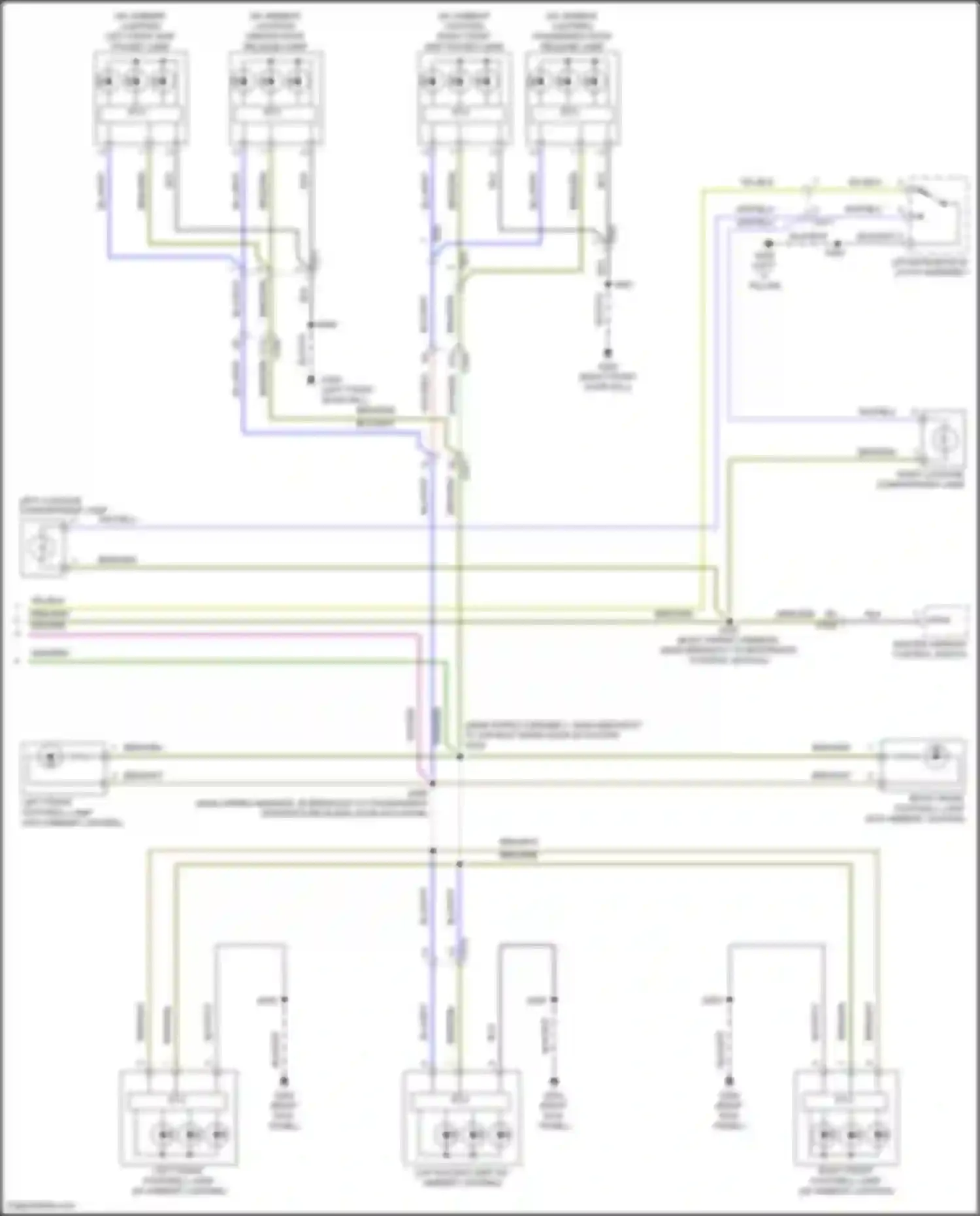 Wiring diagram right front footwell lamp for Ford Focus RS III (2016-2018) (3 of 8)