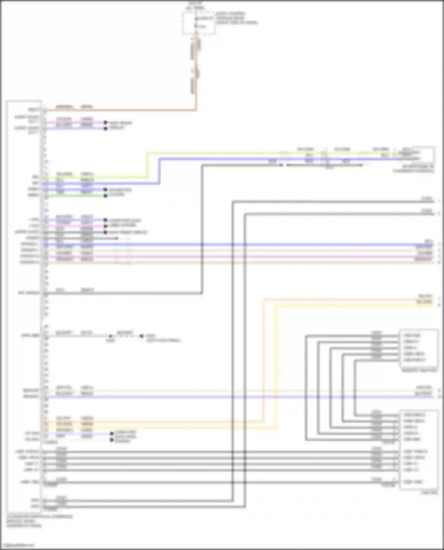 Wiring diagram sony radio circuit for Ford Focus RS III (2016-2018) (1 of 1)