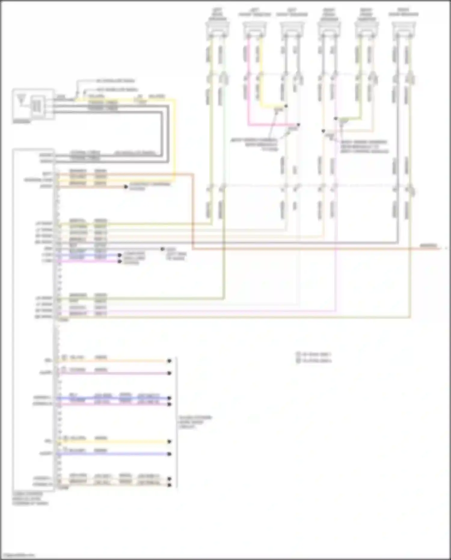 Wiring diagram starting/ charging system for Ford Focus RS III (2016-2018) (4 of 18)