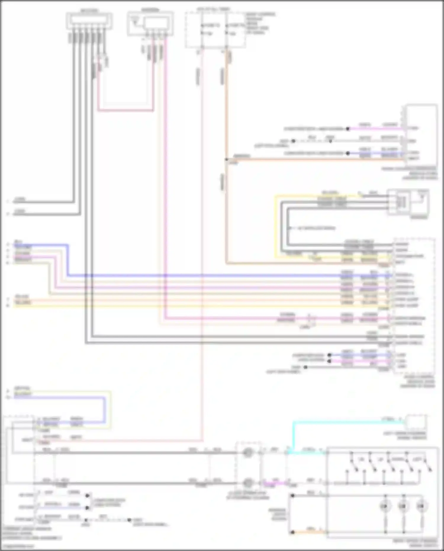Wiring diagram w/ satellite radio for Ford Focus RS III (2016-2018) (10 of 11)