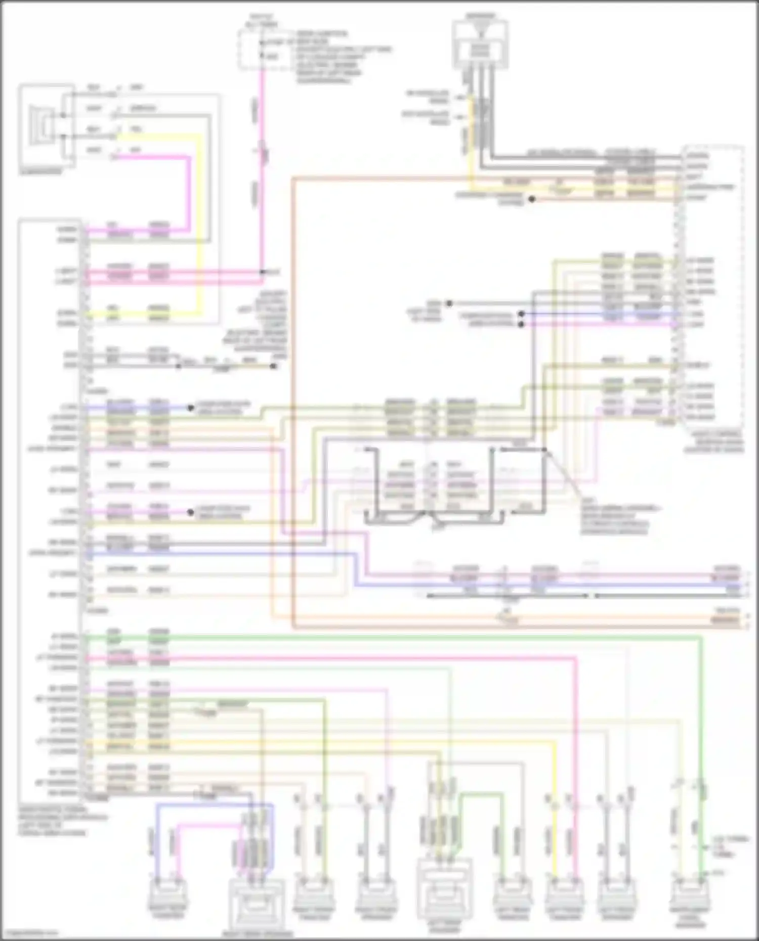 Wiring diagram w/ satellite radio for Ford Focus RS III (2016-2018) (6 of 11)