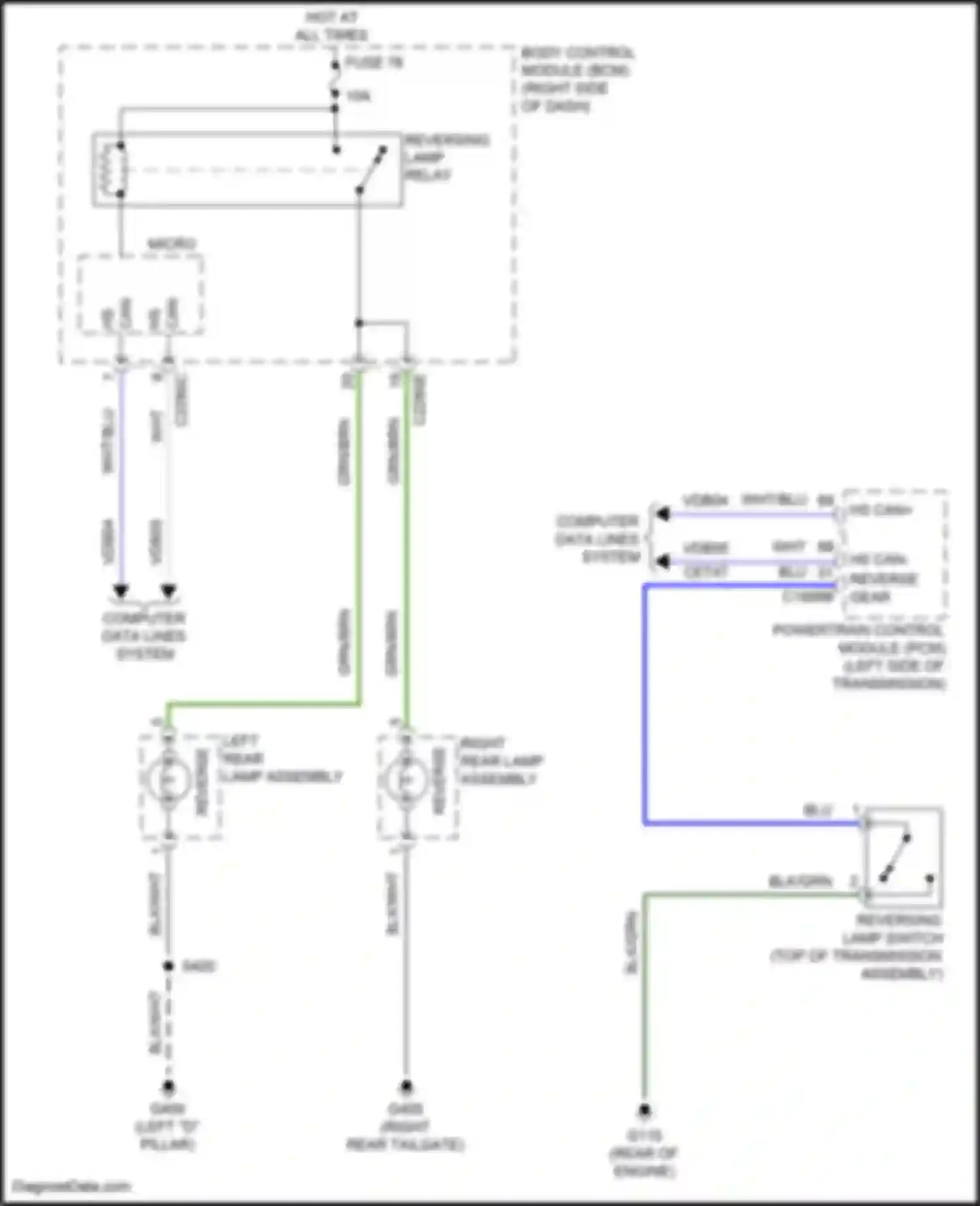 Wiring diagram wht for Ford Focus RS III (2016-2018) (3 of 213)