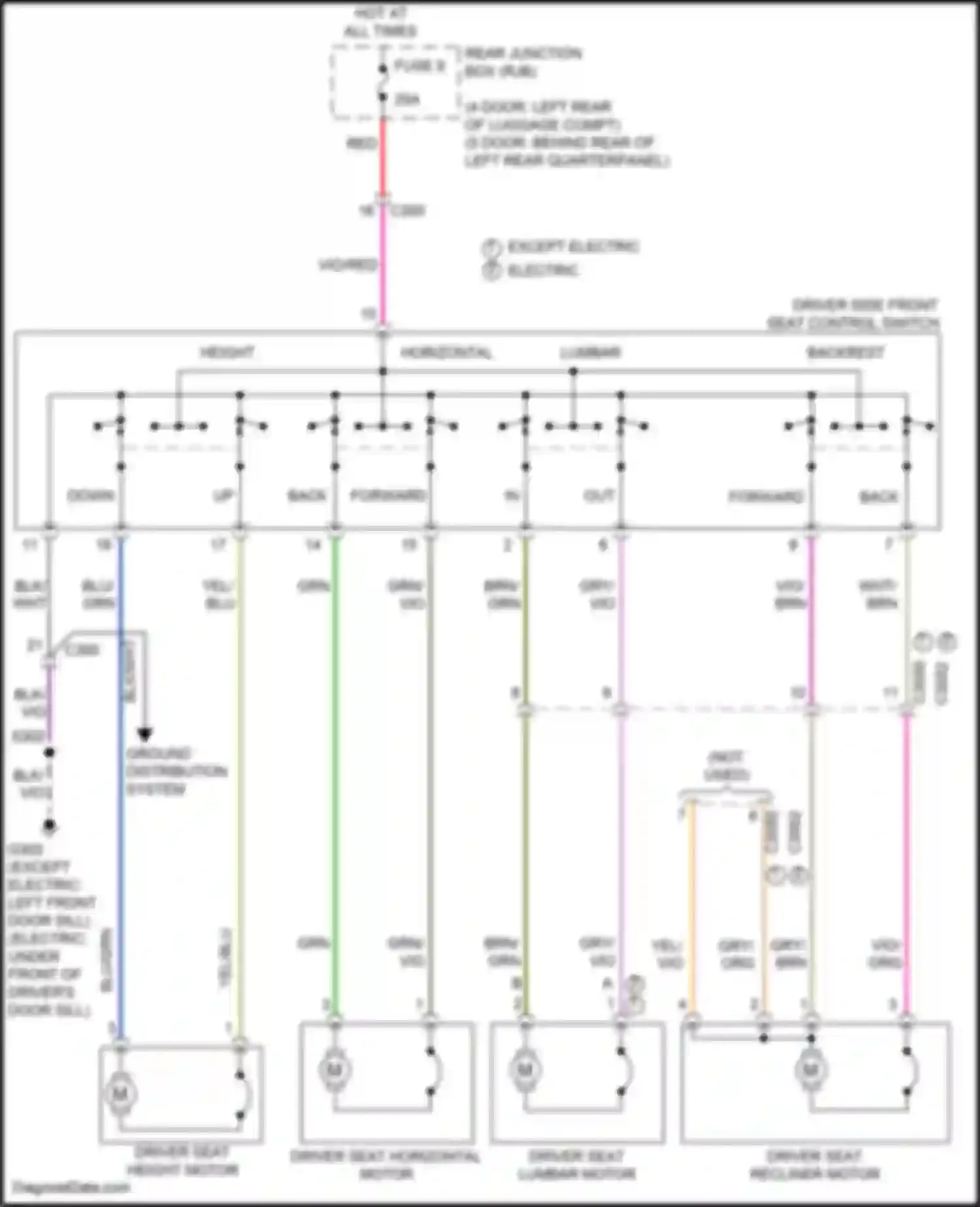 Wiring diagram yel/blu for Ford Focus RS III (2016-2018) (16 of 62)