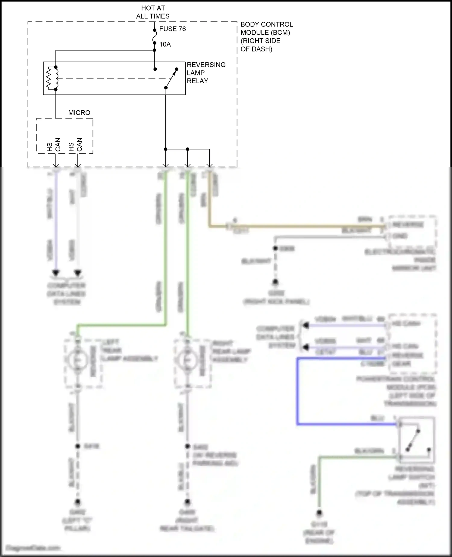 Ford Focus ST III facelift (2015-2018) computer data lines system wiring diagram  (102 of 197)