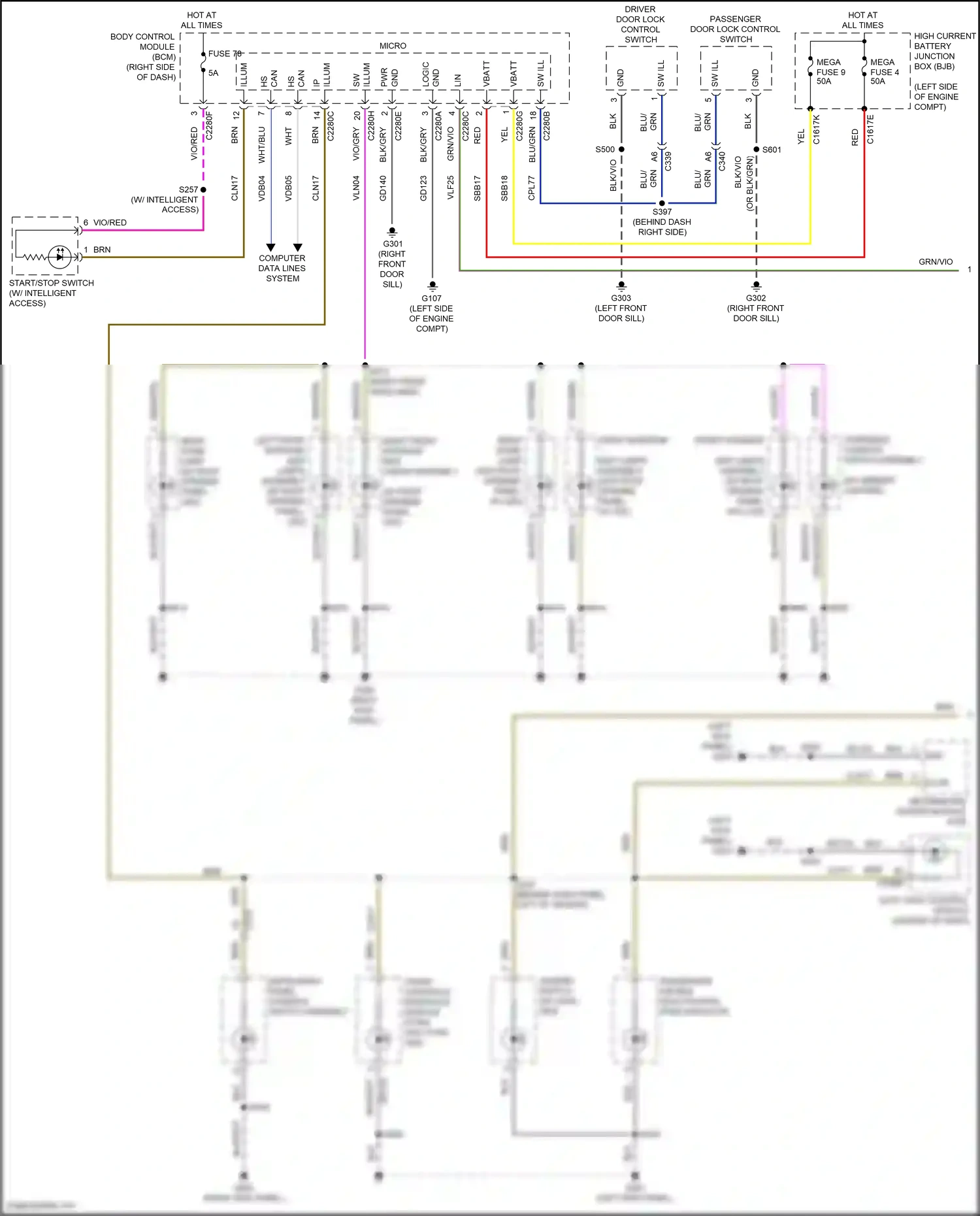 Ford Focus ST III facelift (2015-2018) computer data lines system wiring diagram  (99 of 197)