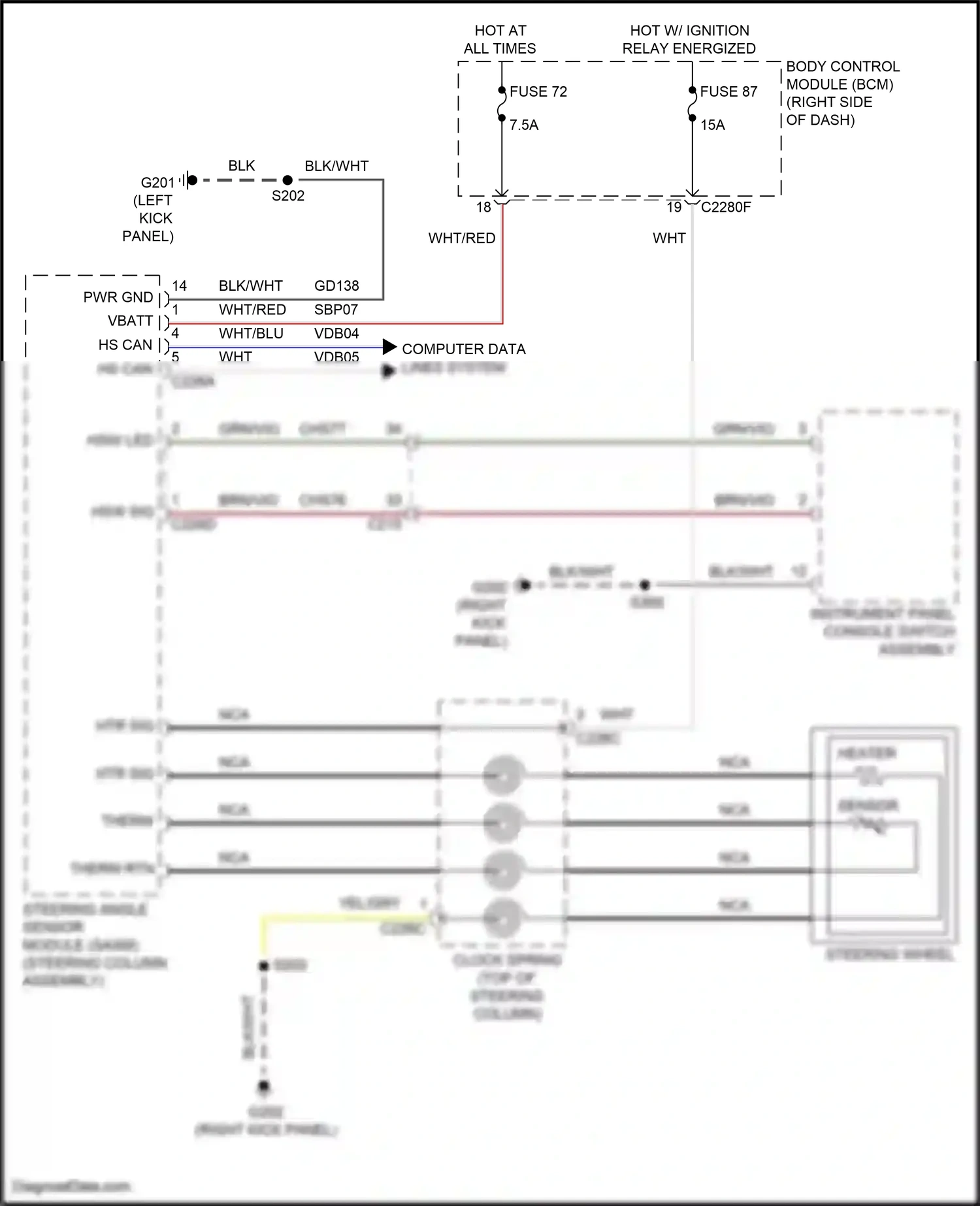 Ford Focus ST III facelift (2015-2018) computer data lines system wiring diagram  (7 of 197)