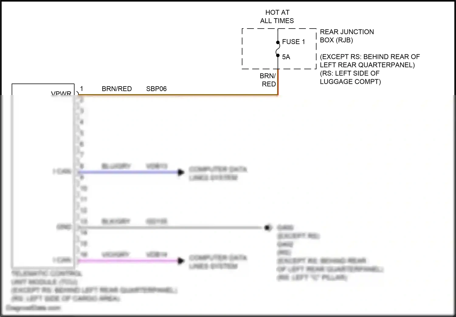 Ford Focus ST III facelift (2015-2018) computer data lines system wiring diagram  (51 of 197)