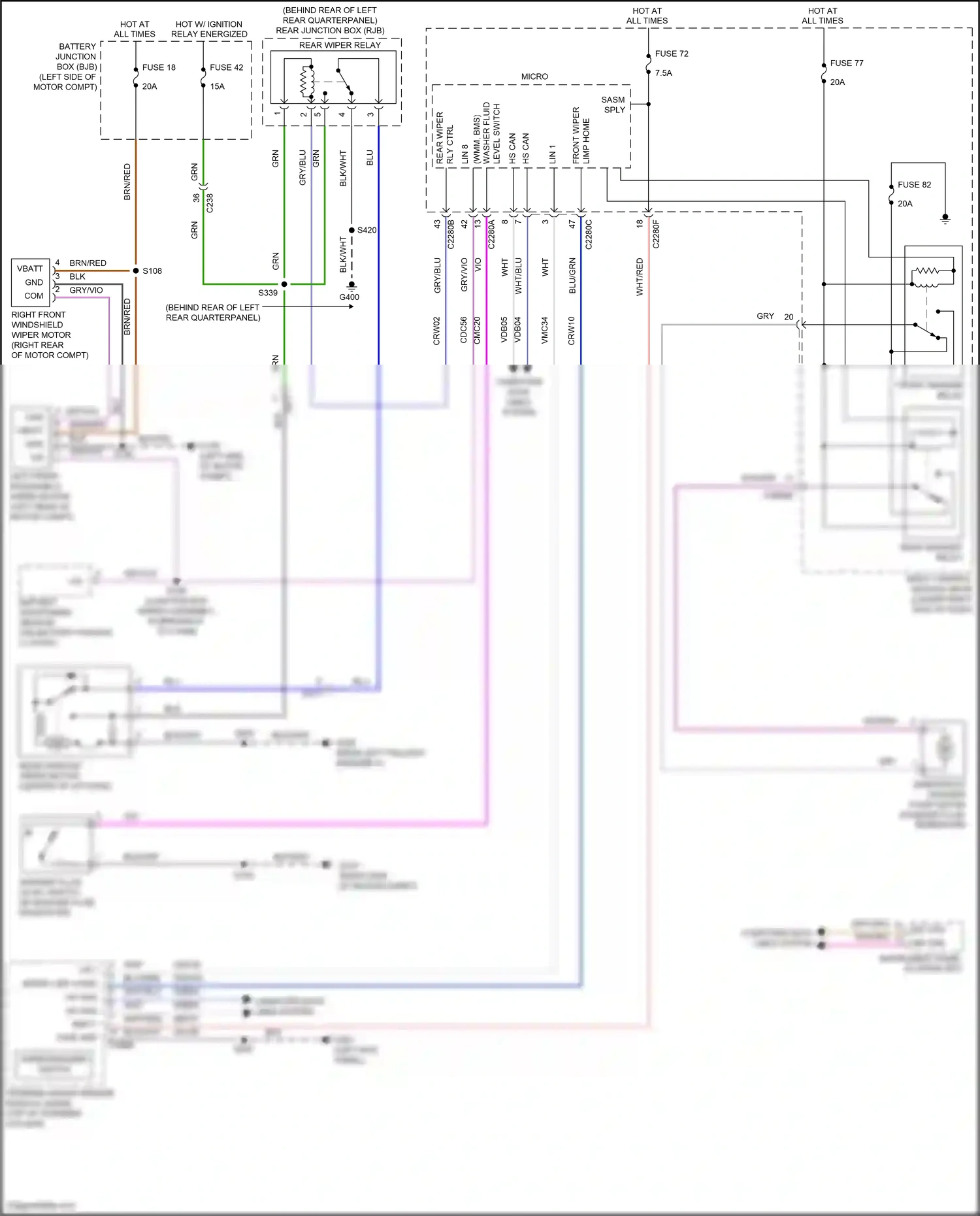 Ford Focus ST III facelift (2015-2018) computer data lines system wiring diagram  (118 of 197)