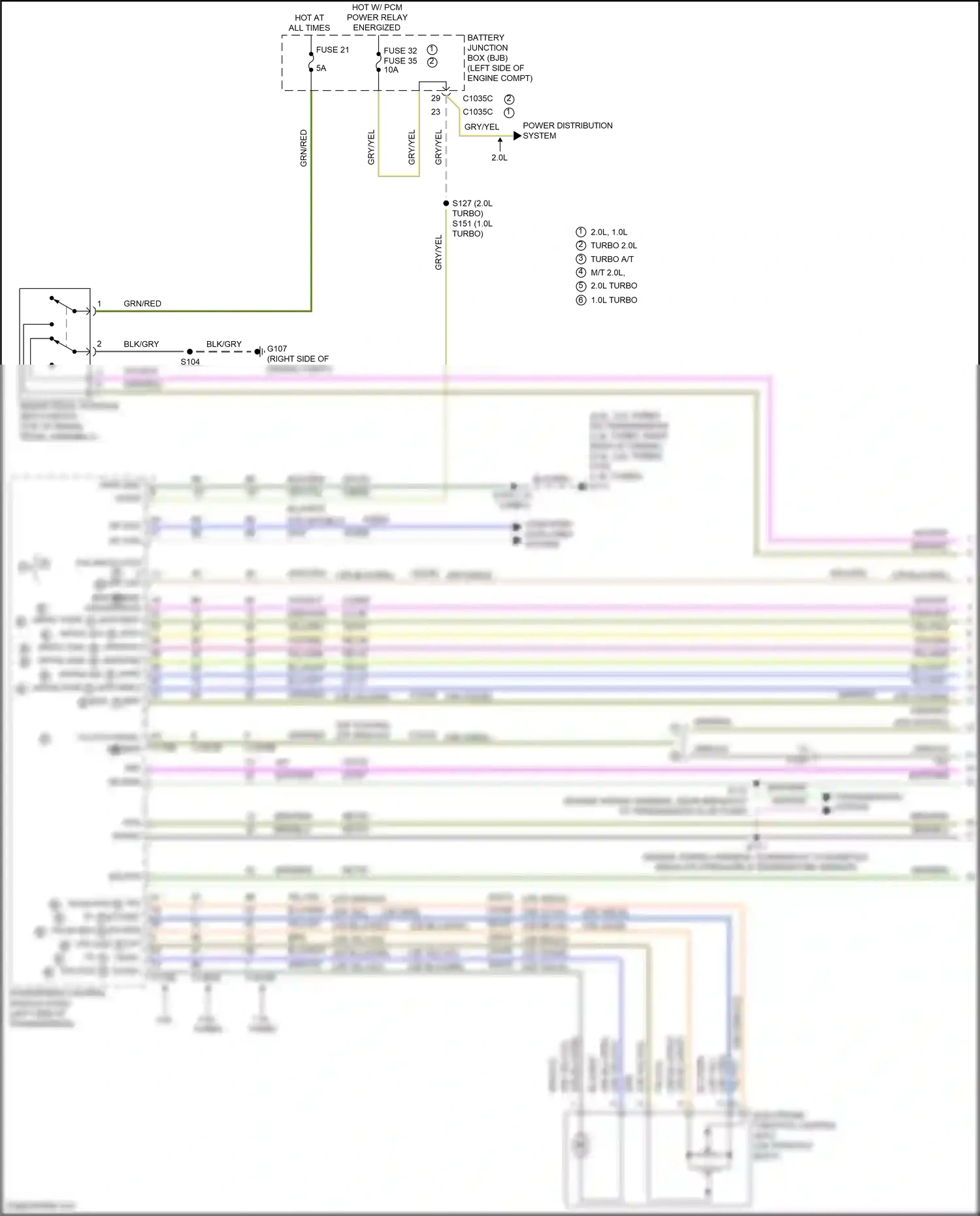 Ford Focus ST III facelift (2015-2018) computer data lines system wiring diagram  (182 of 197)