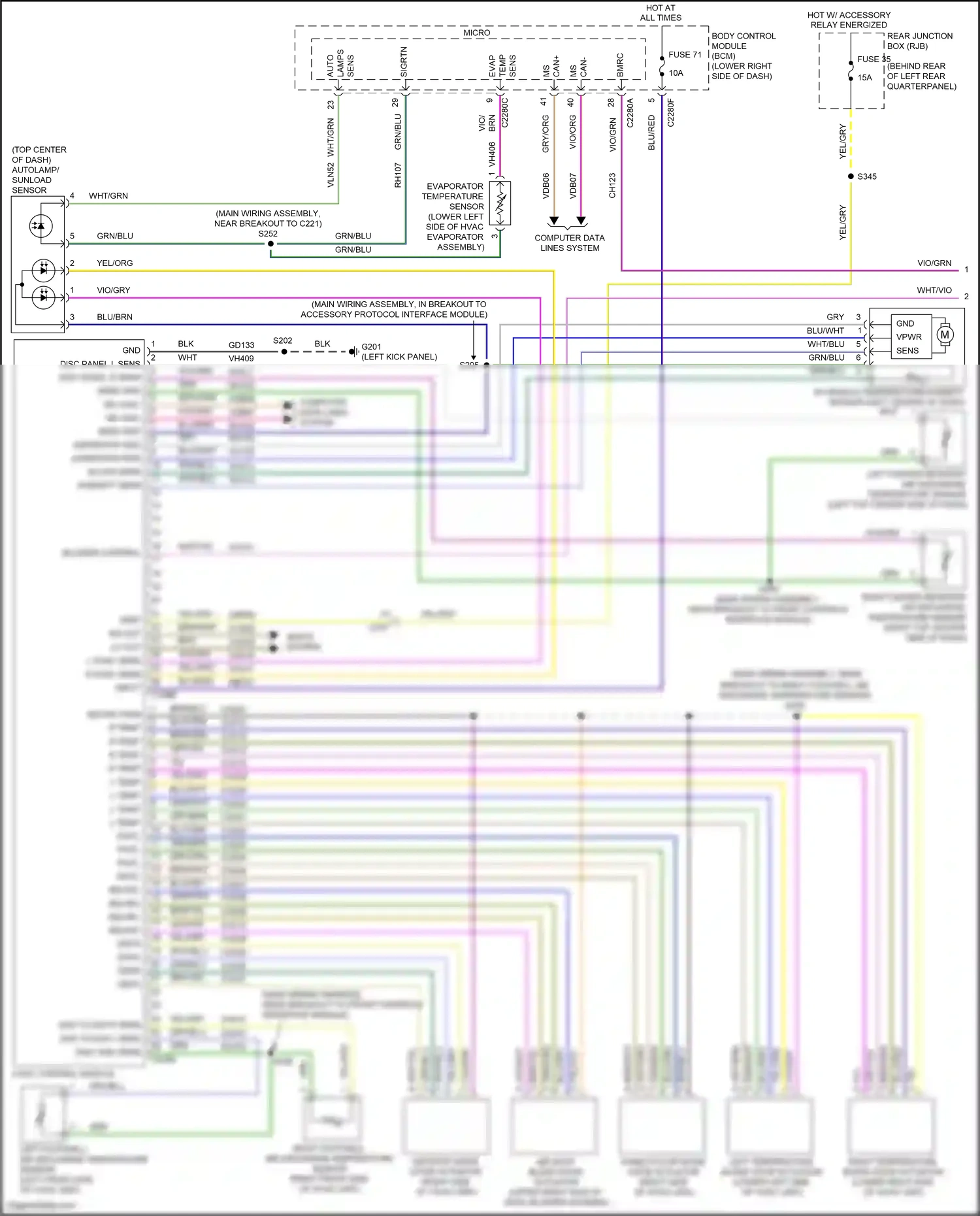 Ford Focus ST III facelift (2015-2018) computer data lines system wiring diagram  (125 of 197)