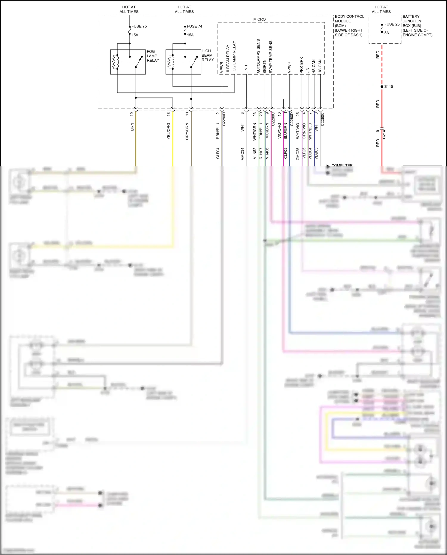 Ford Focus ST III facelift (2015-2018) computer data lines system wiring diagram  (14 of 197)
