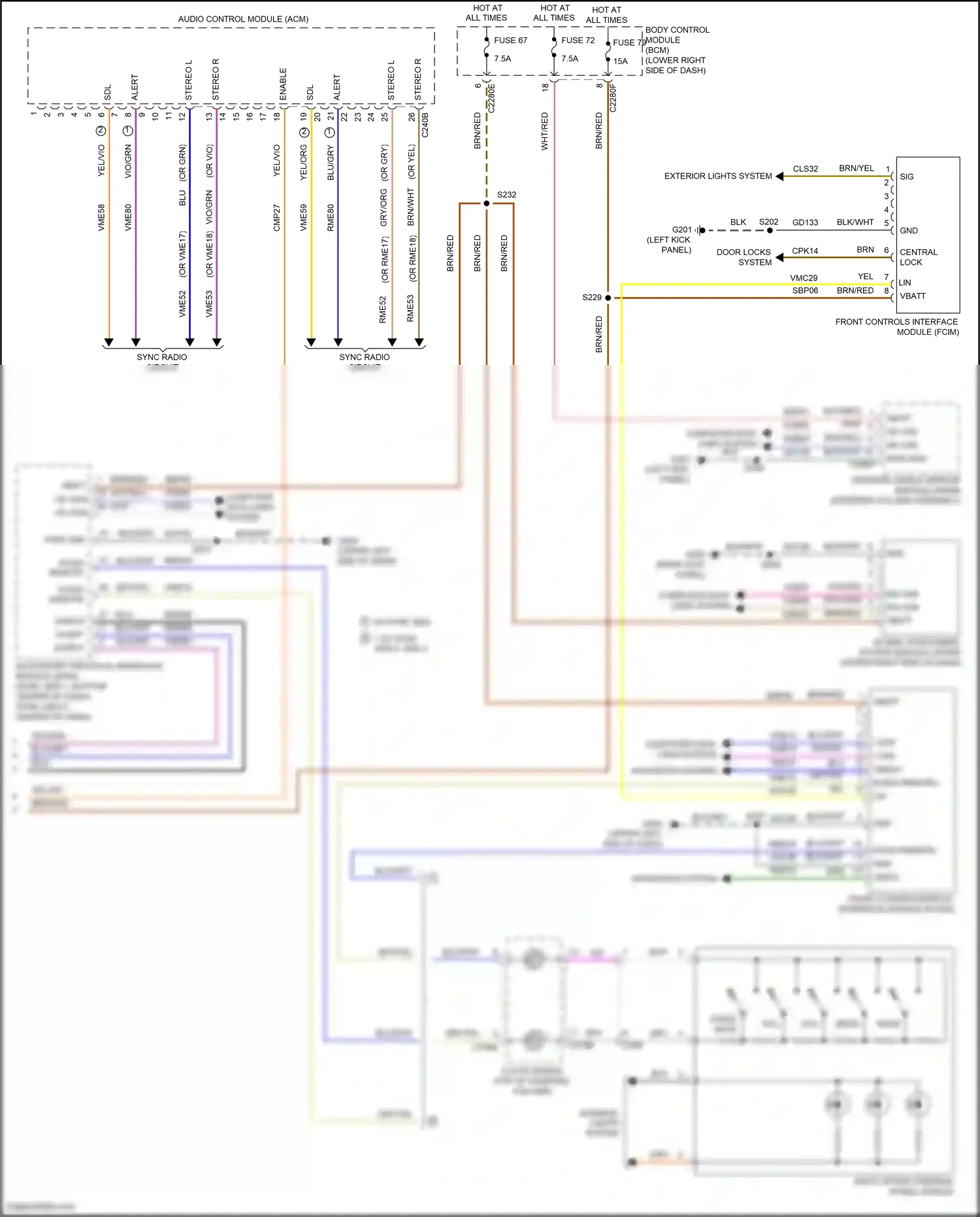Ford Focus ST III facelift (2015-2018) computer data lines system wiring diagram  (63 of 197)