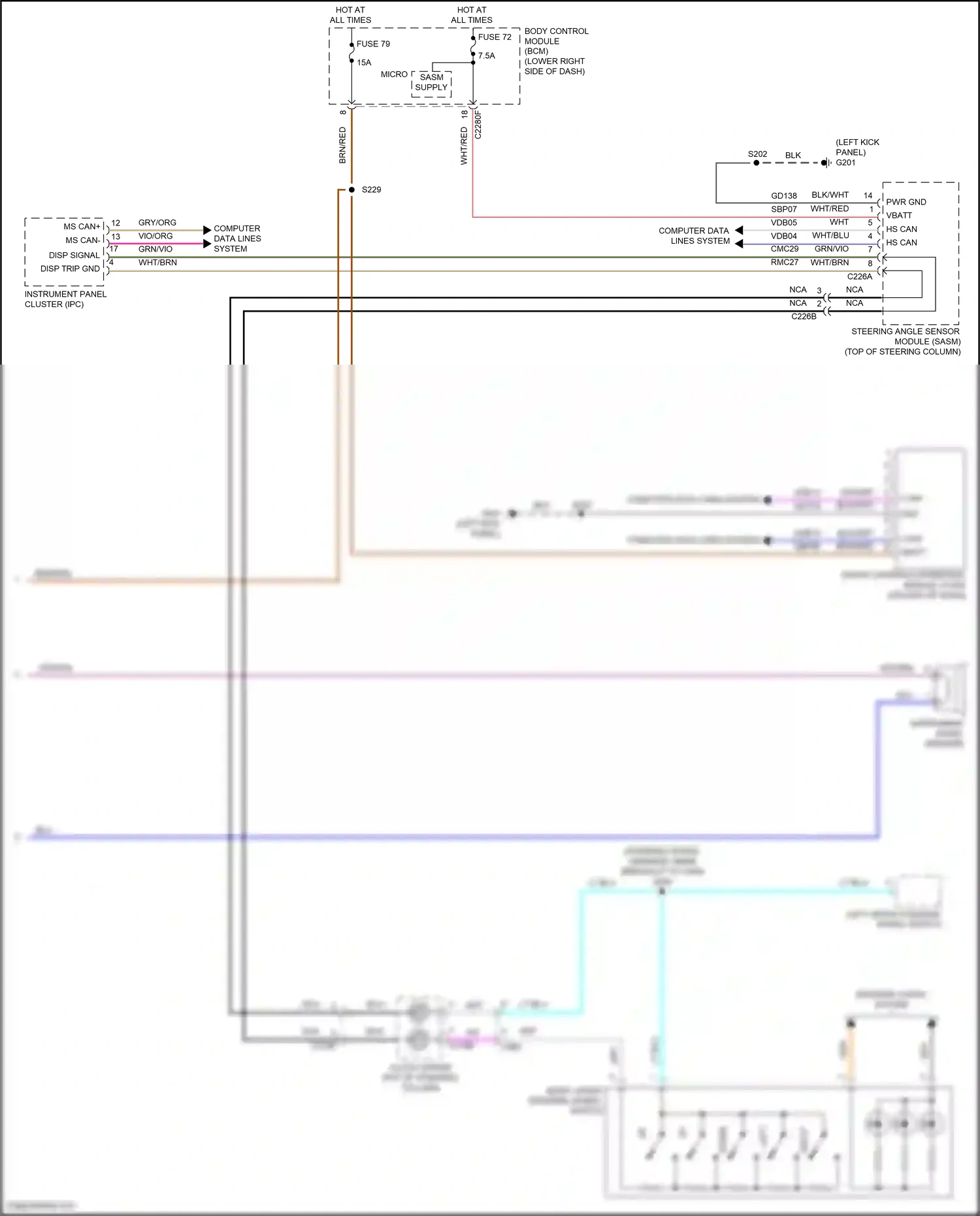 Ford Focus ST III facelift (2015-2018) computer data lines system wiring diagram  (32 of 197)