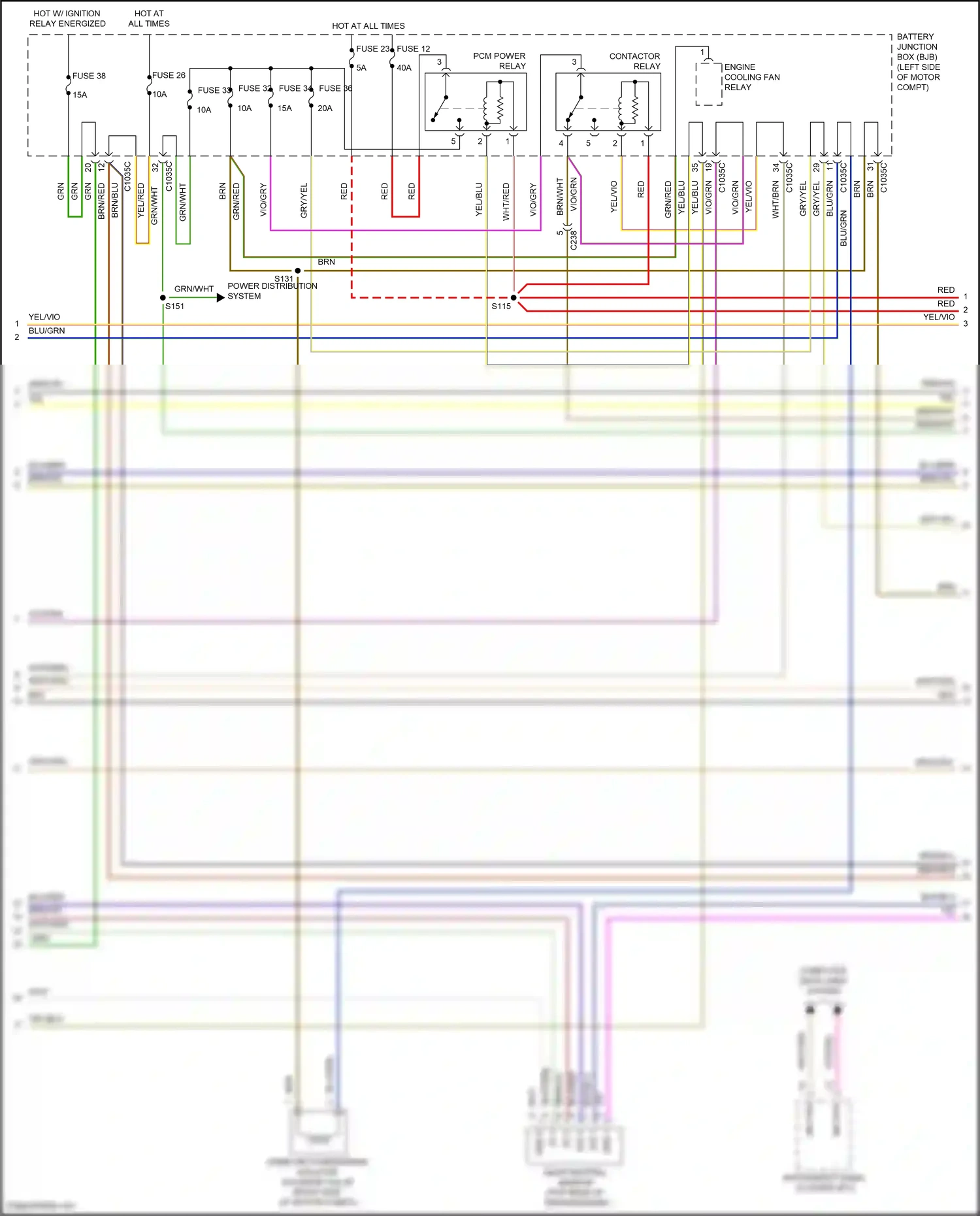 Ford Focus ST III facelift (2015-2018) computer data lines system wiring diagram  (176 of 197)