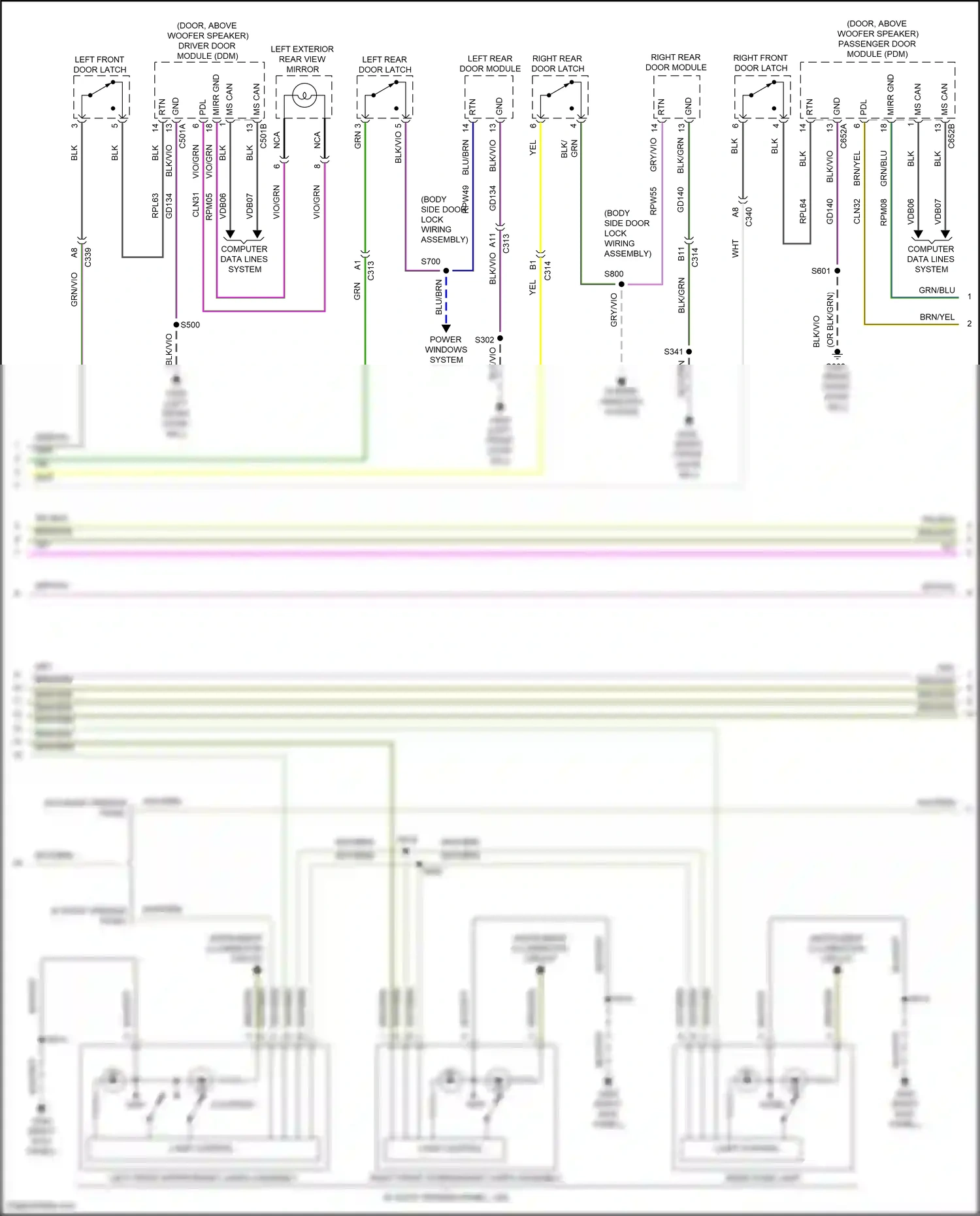 Ford Focus ST III facelift (2015-2018) computer data lines system wiring diagram  (95 of 197)