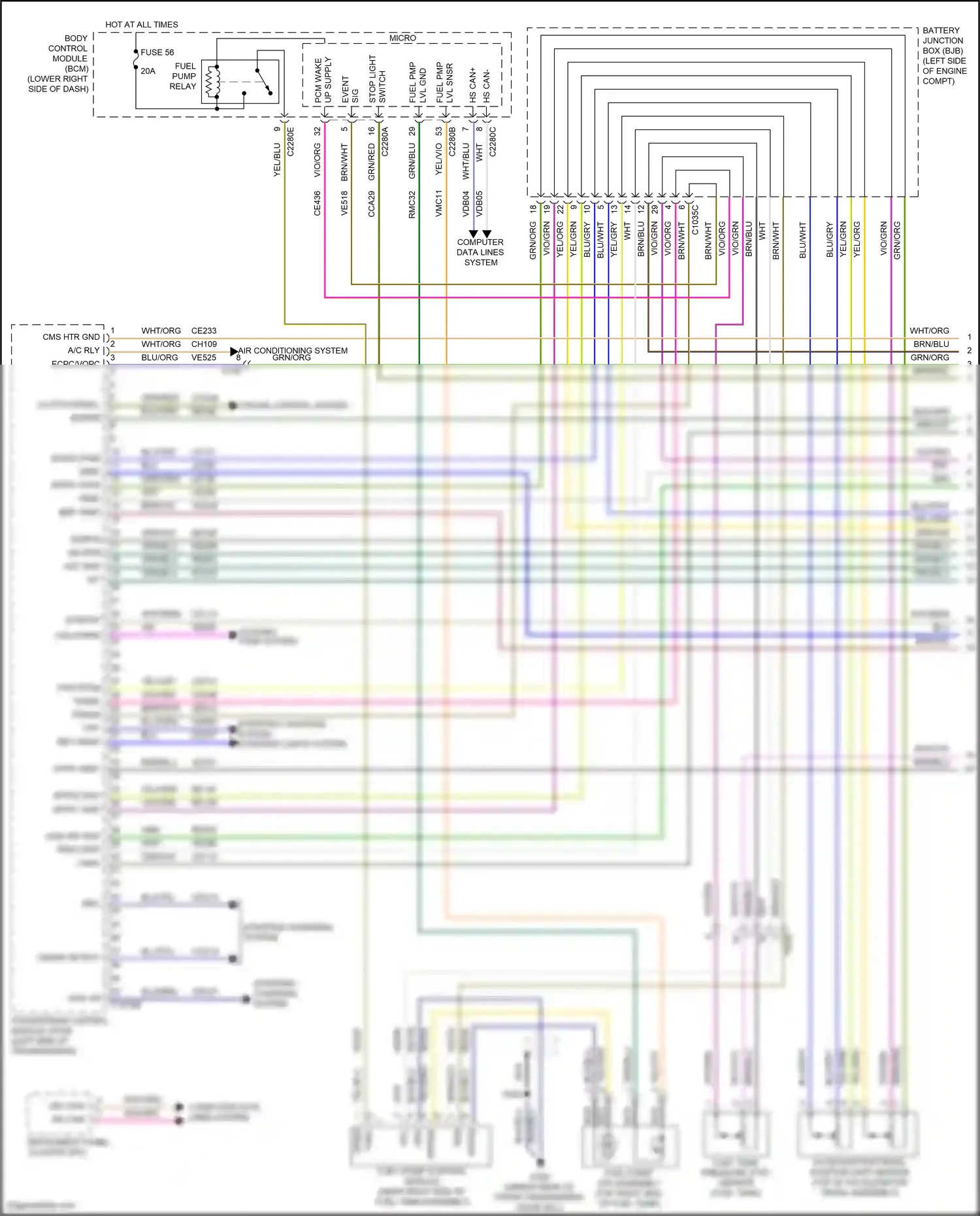 Ford Focus ST III facelift (2015-2018) cpp-bt wiring diagram  (1 of 1)