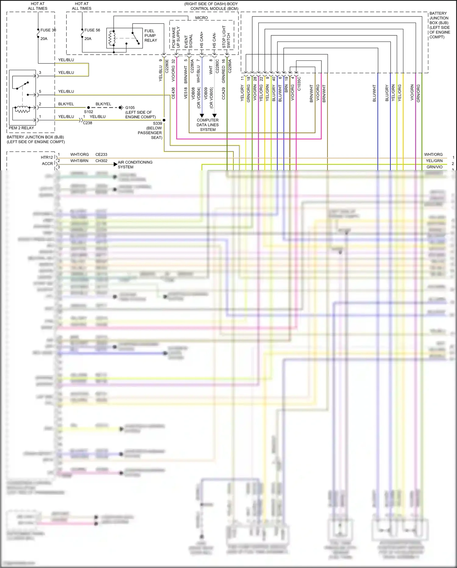 Ford Focus ST III facelift (2015-2018) cpp-tt wiring diagram  (2 of 2)
