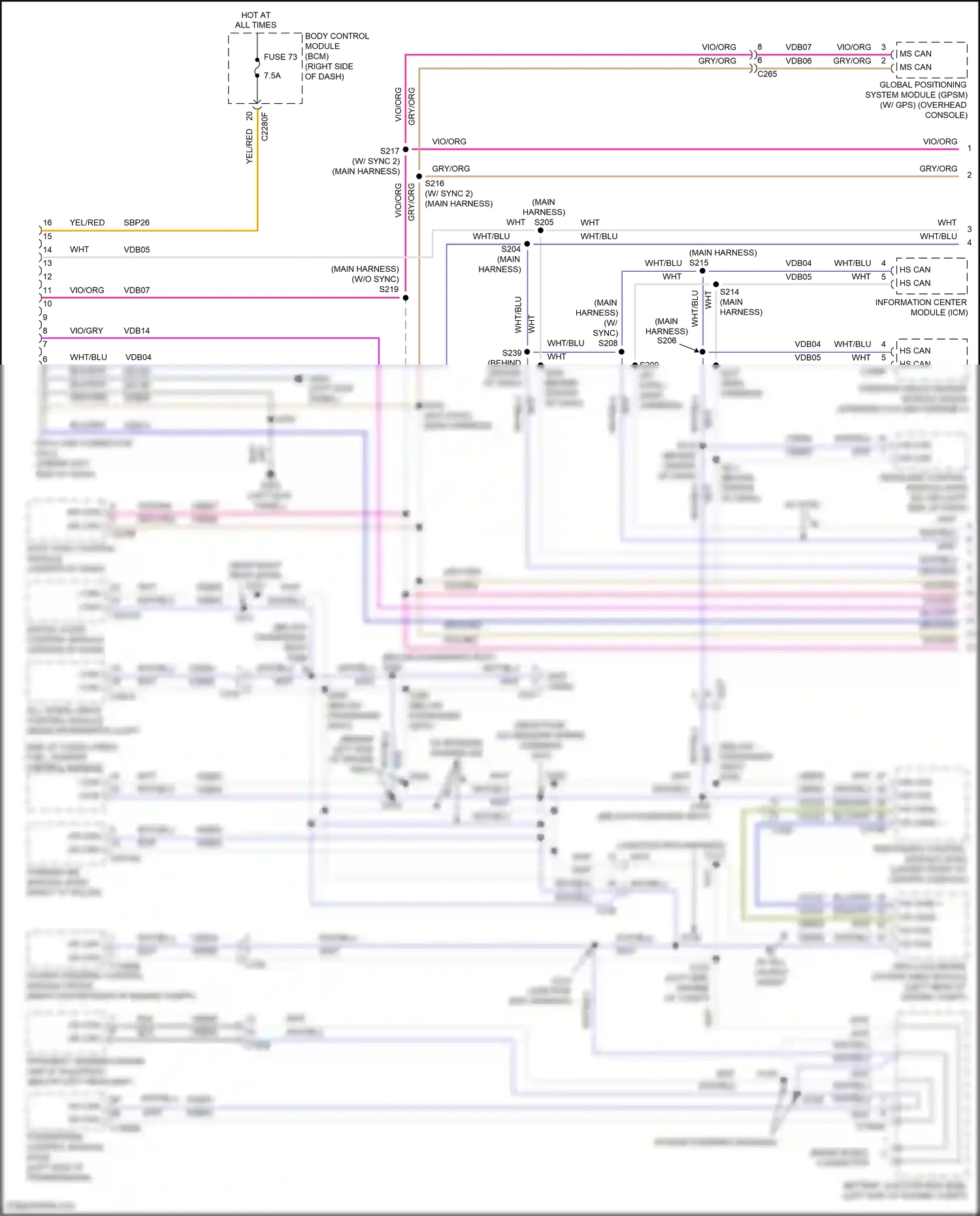 Ford Focus ST III facelift (2015-2018) datc hvac control module wiring diagram  (3 of 7)