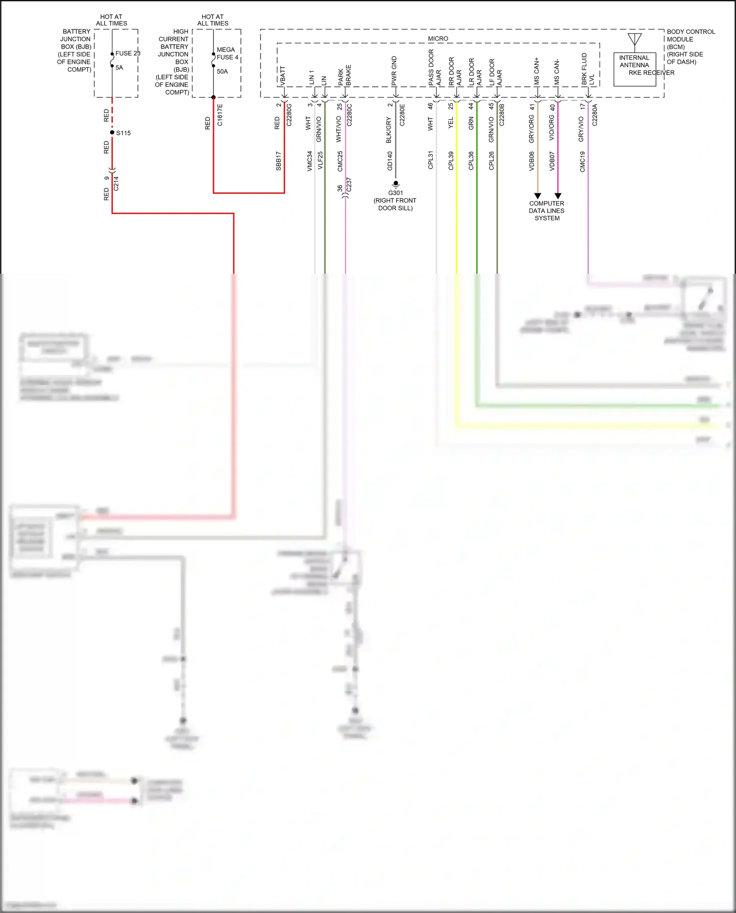 Ford Focus ST III facelift (2015-2018) multi- function switch wiring diagram  (7 of 7)