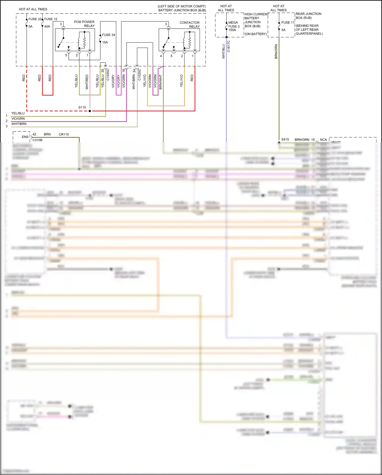 Ford Focus ST III facelift (2015-2018) restraints control module wiring diagram  (1 of 1)