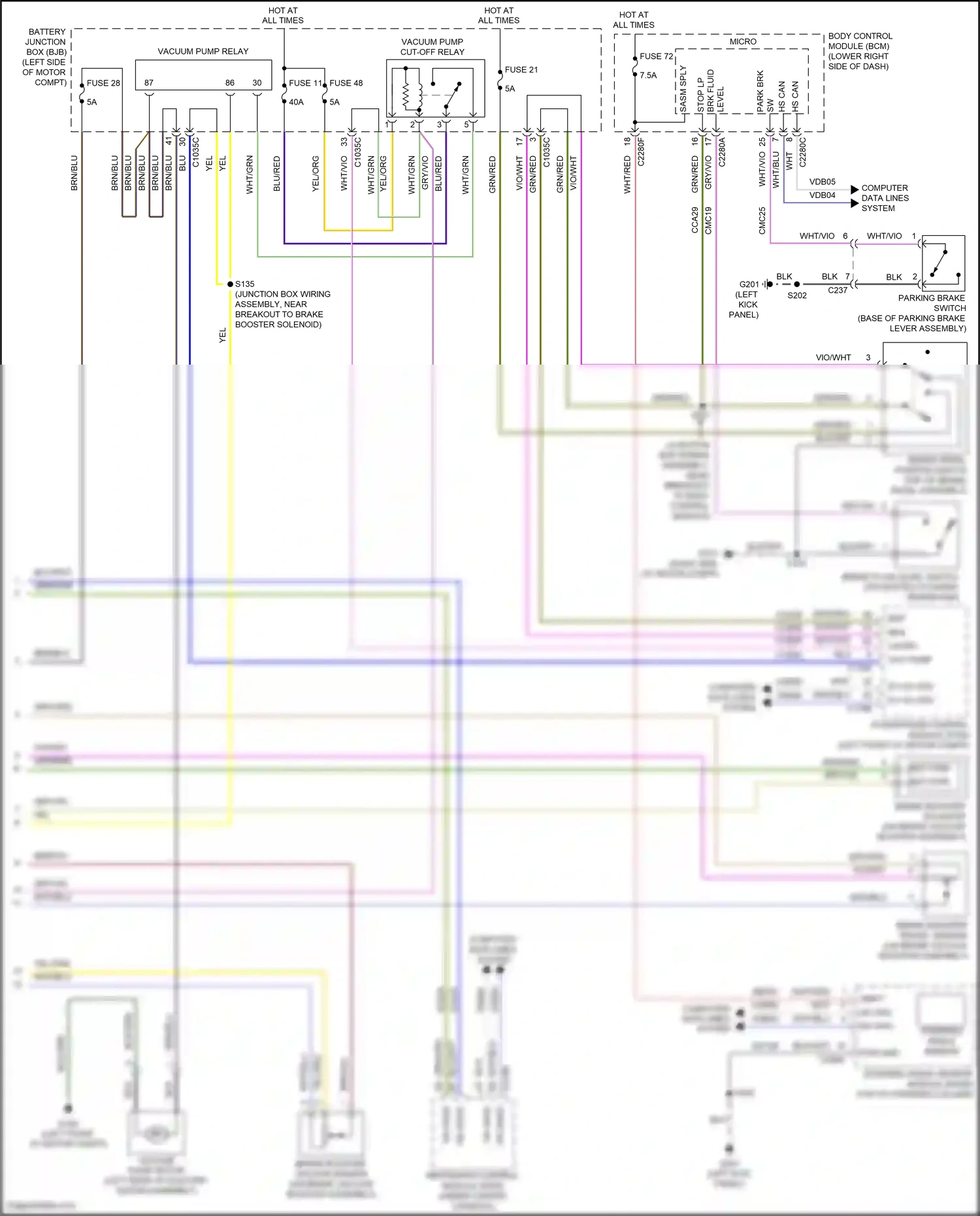 Ford Focus ST III facelift (2015-2018) steering angle sensor wiring diagram  (1 of 2)